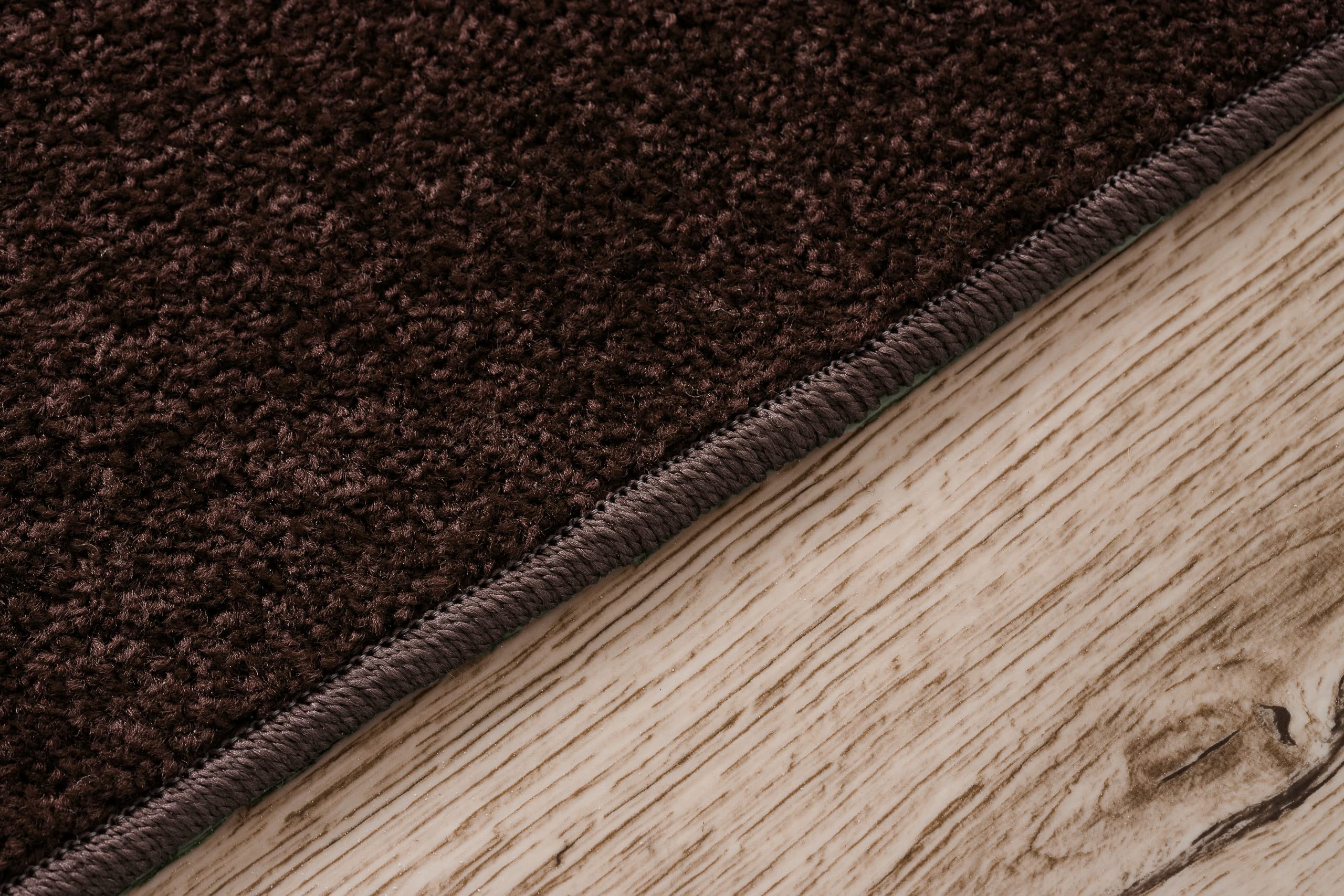 rugsx Passatoia ETON per cucina, corridoio, soggiorno, robusto, classico, marrone 90x470 cm