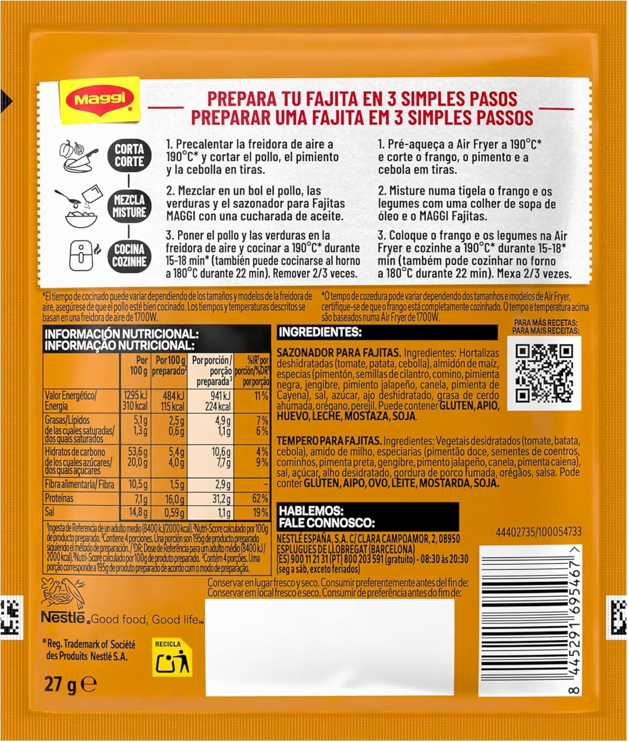 MAGGI Air Fryer Fajita 27x27g