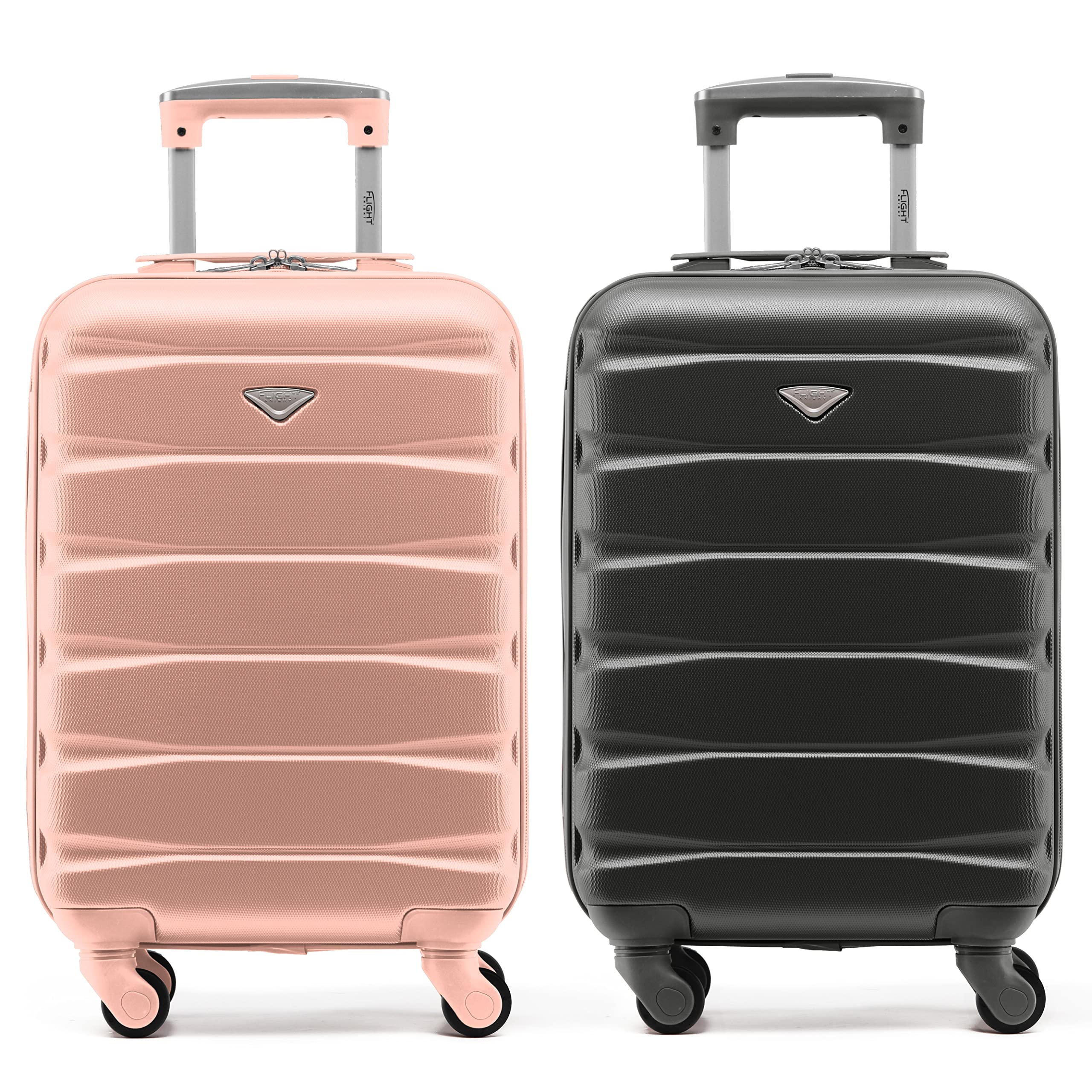 Flight Knight Suitcase Set of 2 Lightweight 4 Wheel ABS Hard Case Cabin Carry On Hand Luggage Approved for Over 100 Airlines Including easyJet, British Airways, Ryanair & Many More 55x35x20cm — view 161