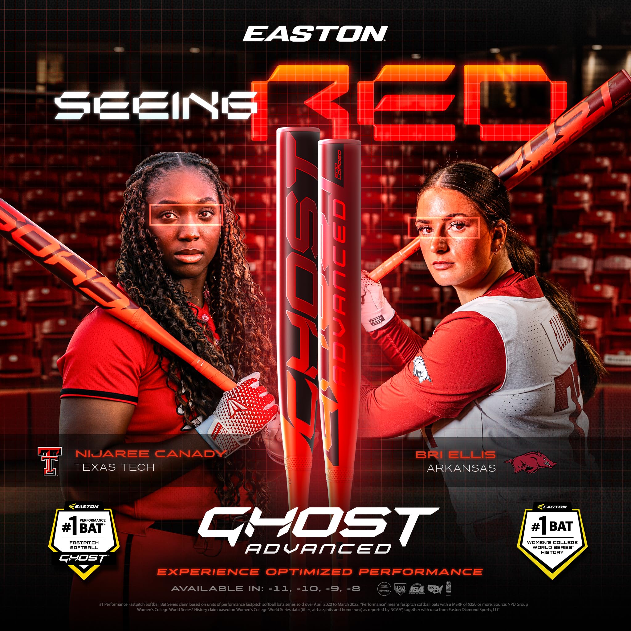 Easton | 2026 | Ghost Advanced Fastpitch Softball Bat | Approved for All Fields | -11 Drop | 32 Inch