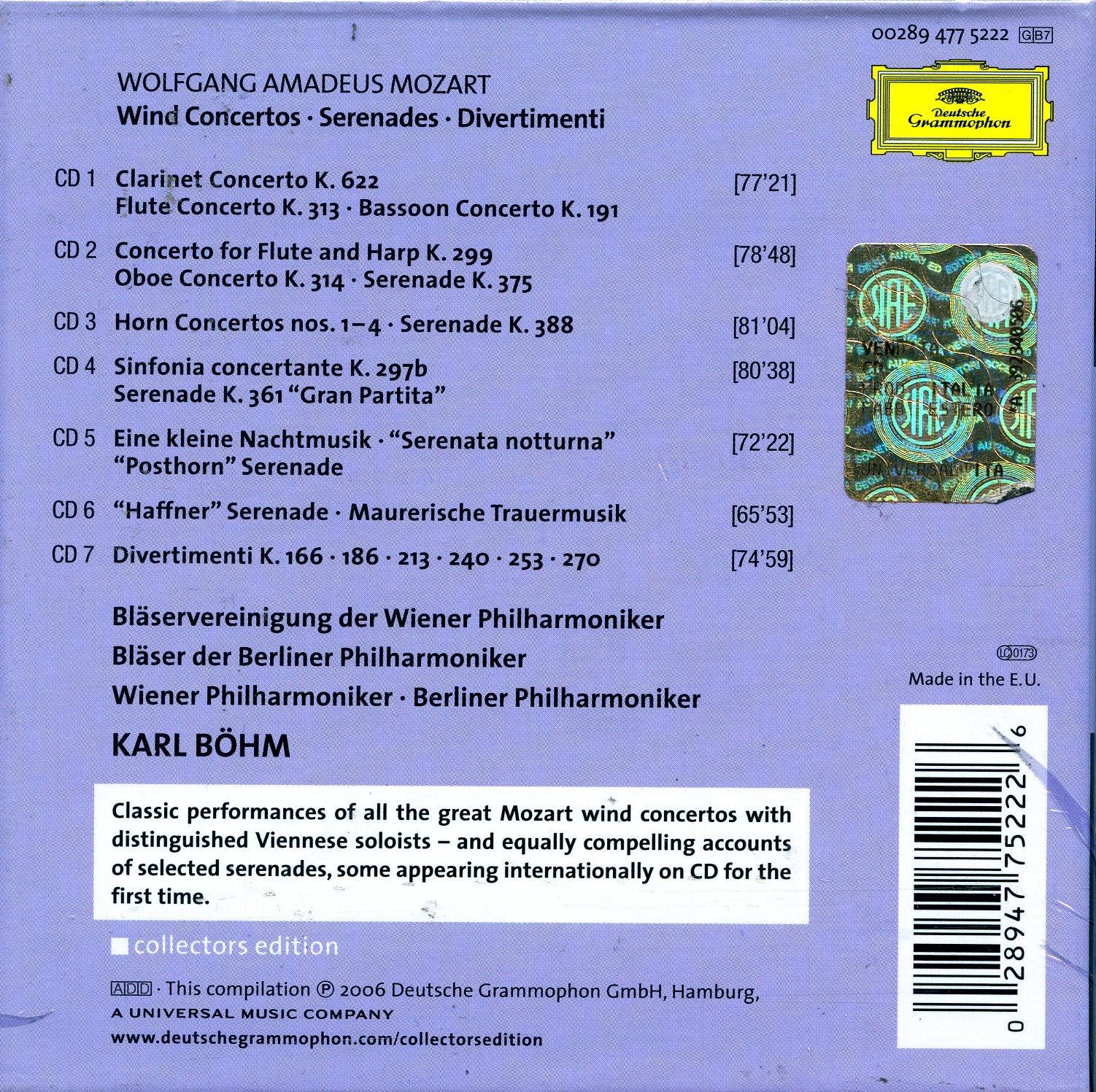 Wind Concertos & Serenades