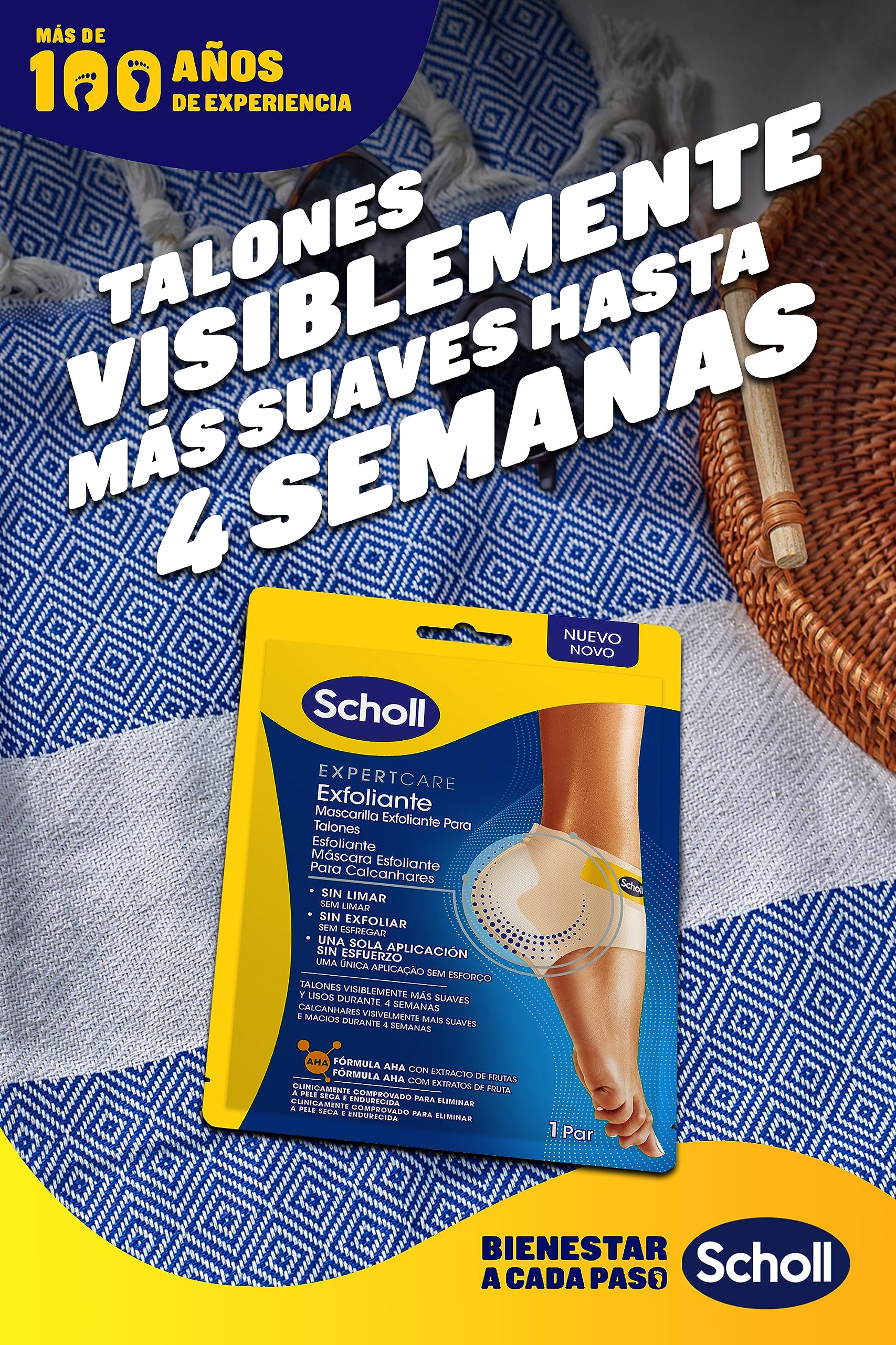 Dr. Scholl's Expert Care Mascarilla Exfoliante para Talones - 1 par