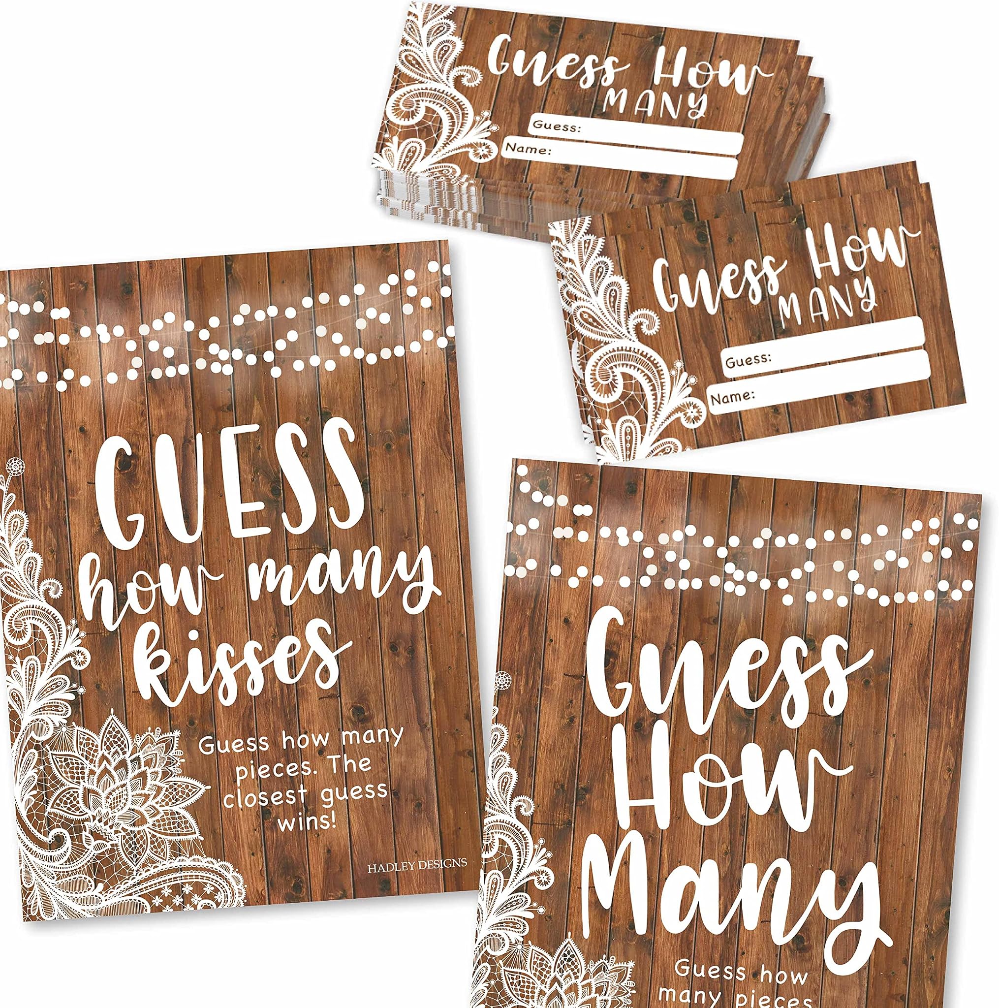 Wood Lights Guessing Cards And Sign | Desertcart UNITED STATES