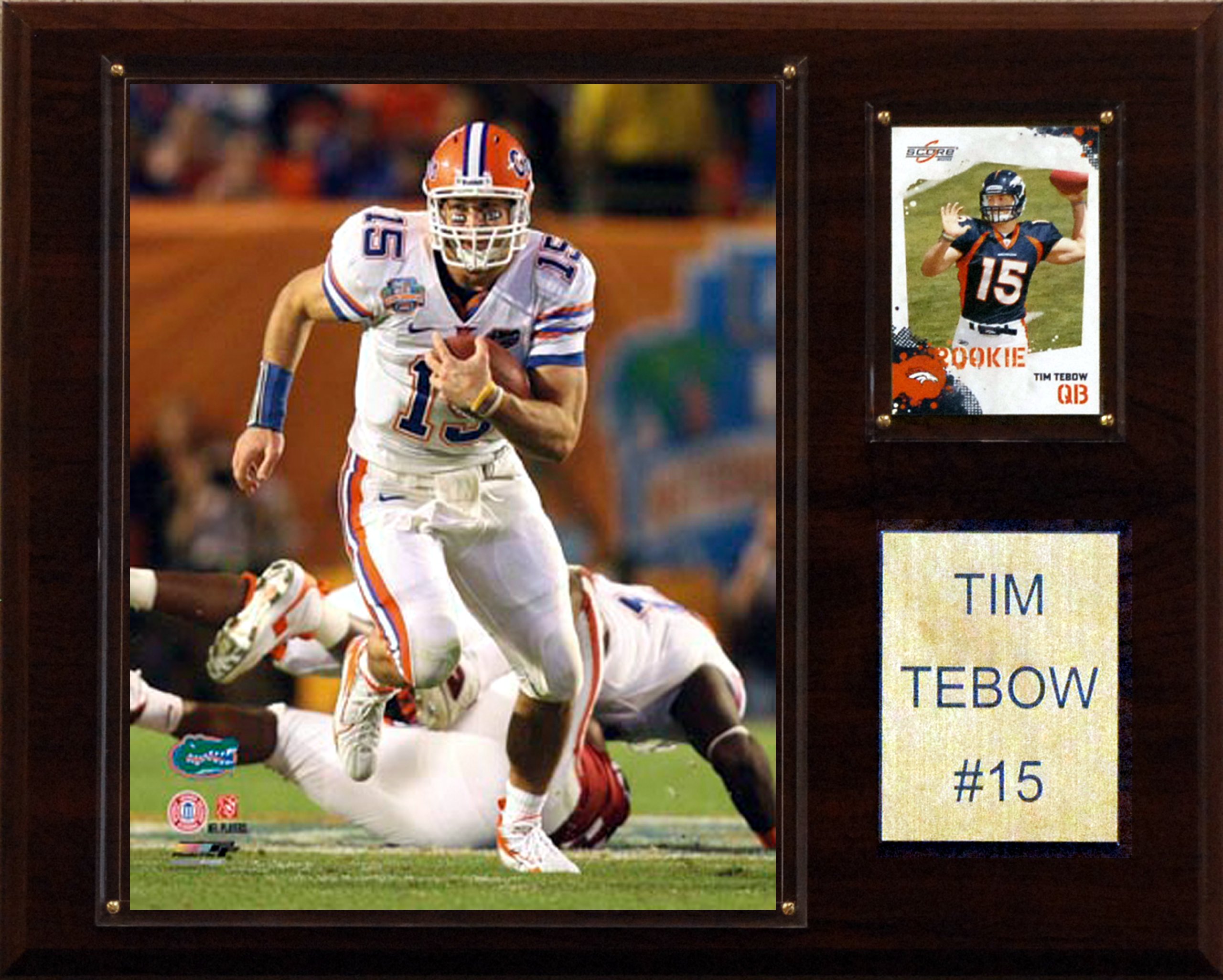 NCAA Football Tim Tebow Florida Gators Player Plaque