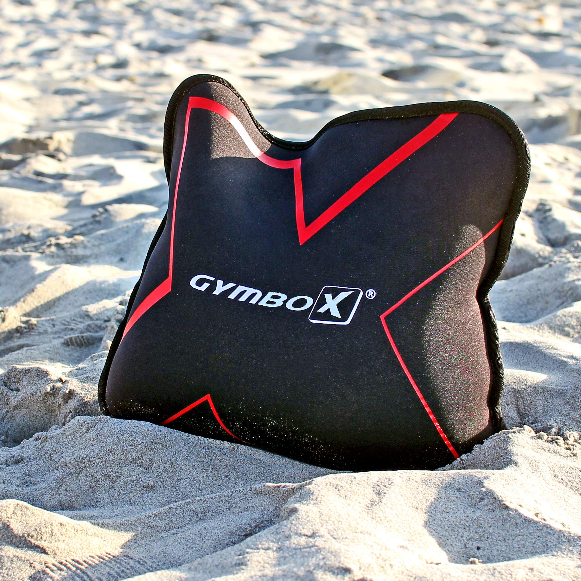 Bolsa de Arena/Sand Pad/Saco de Peso/Fitness Bag/Power Bag | Entrenamiento Muscular/Funcional/de Pesas Libres | Puede Estar llenado con Arena | Negro, 2-12 kg | vacío