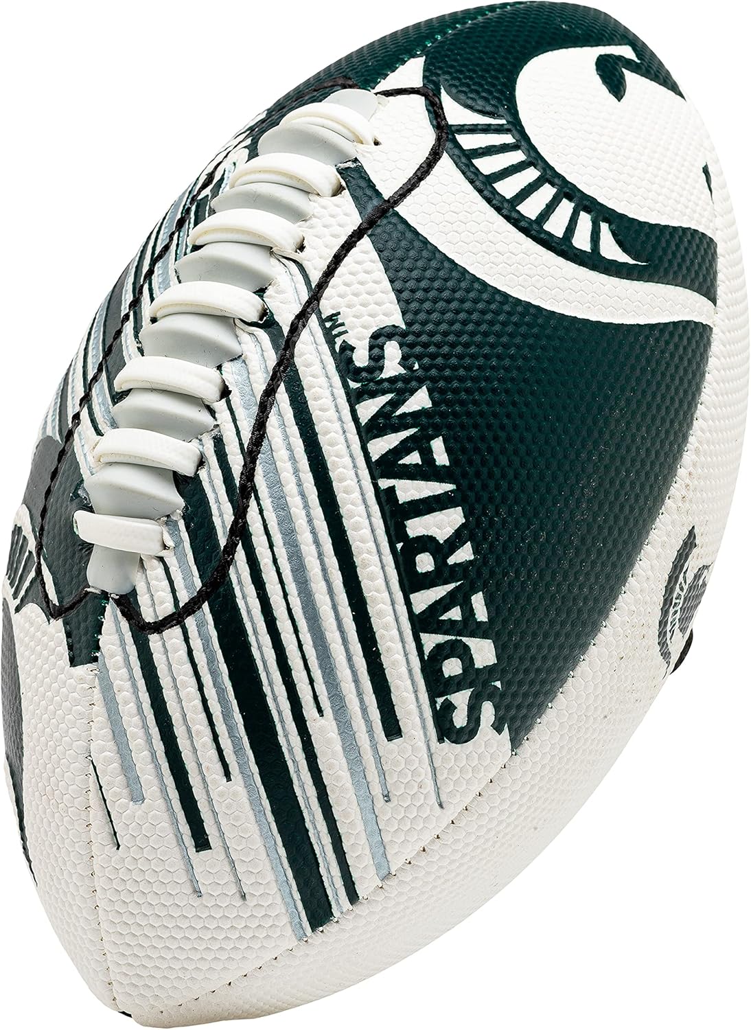 Franklin Sports NCAA Football - Youth Mini Football - 8.5" SPACELACE Easy Grip Texture - Perfect for Kids Michigan State Spartans One Size image 7 of 8 B09FYH1Q57