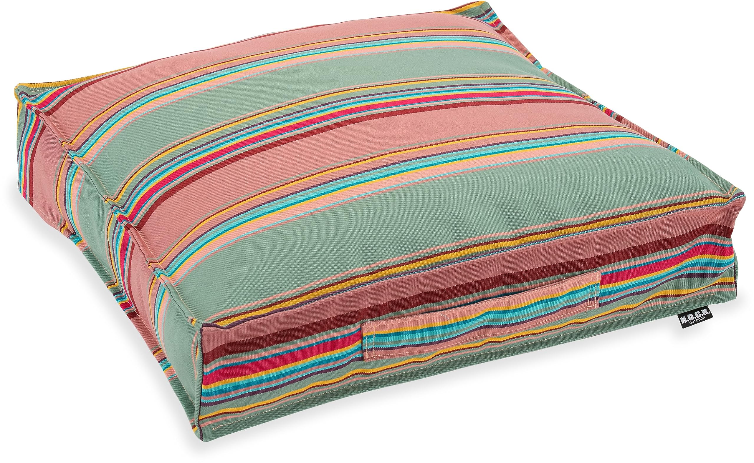 H.O.C.K. Yucatan Outdoor Matratzenkissen 50x50x10cm lindgrün Altrosa