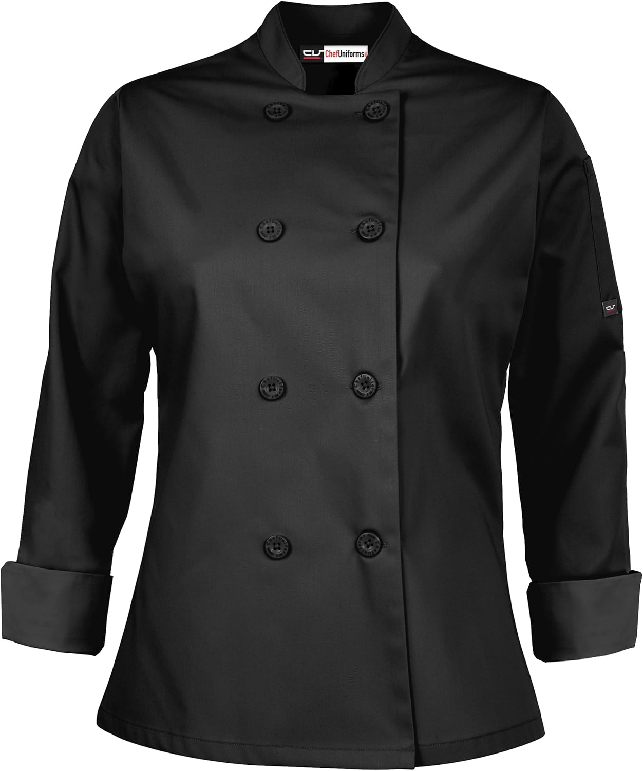 On The Line Women's Chef Coat Long Sleeve - Professional Kitchen Uniform - Image 6