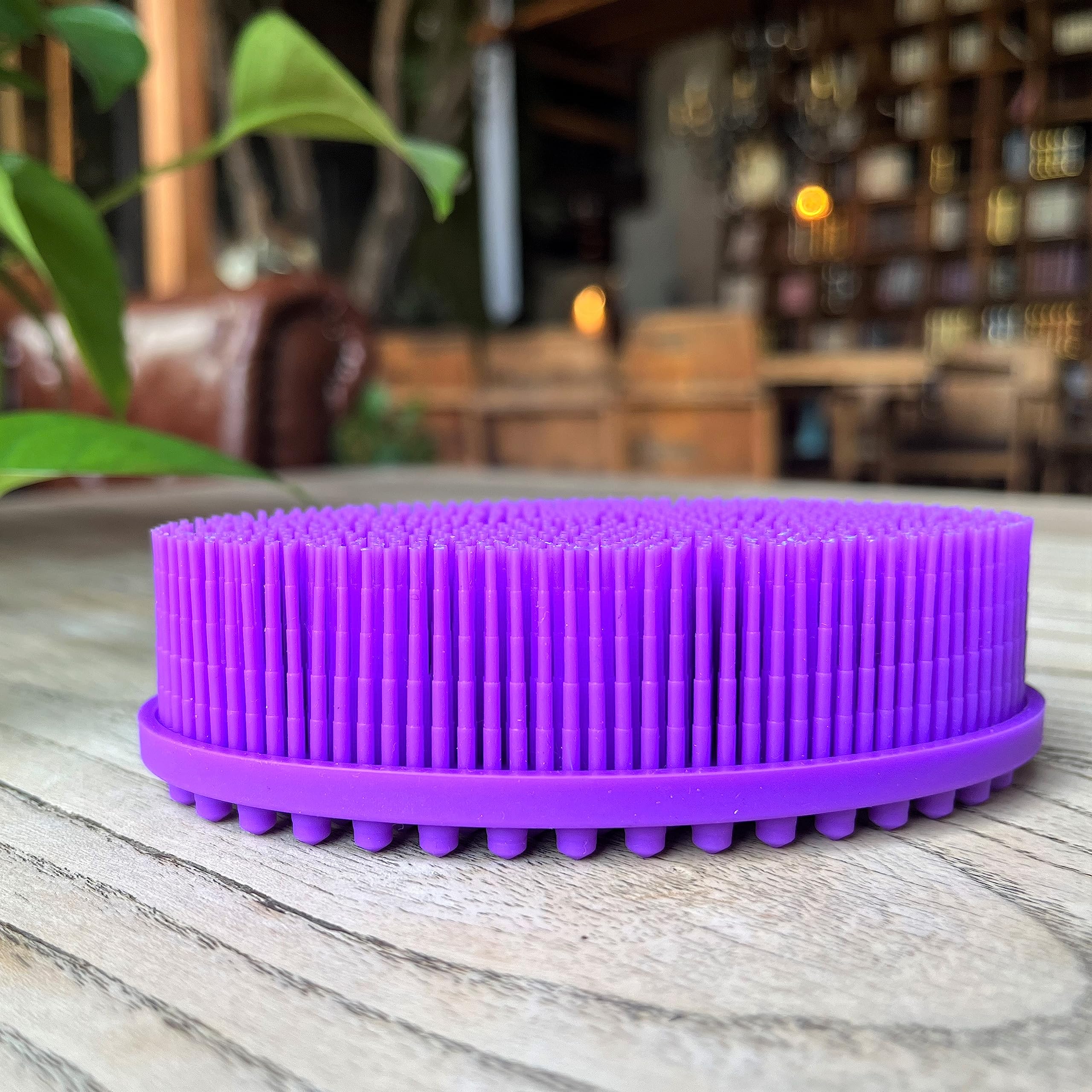 Premium Sensory Brush for Kids or Autism,Soft Silicone Body Scrubber,2 in 1 Sensory Room Occupational Therapy Brushes,Silicone Loofah,Pet Shower Brush Bath Brush Shampoo Brush - Image 2