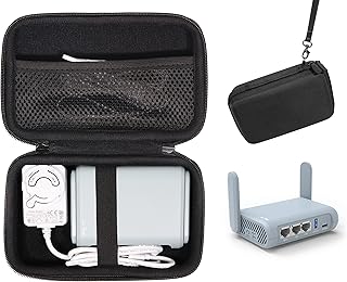 CaseSack case for GL.iNet GL-MT1300 (Beryl) VPN Secure Travel Gigabit Wireless Router and AC Adapter, Also for GL-AR750S-Ext, GL-AR750, GL-MV1000
