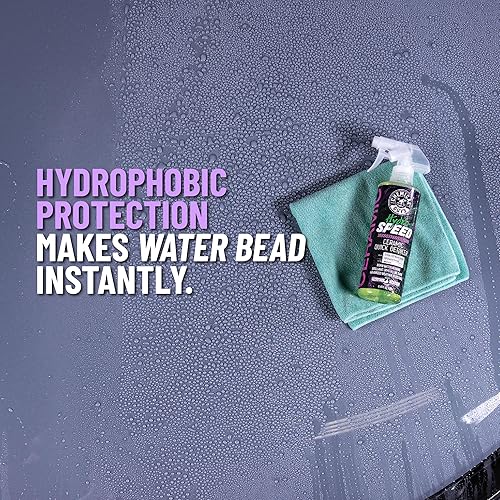 Miniatura 4 de Chemical Guys HydroSpeed - Detallador rápido de cerámica en aerosol SiO2 para autos, camiones, SUV, motocicletas y RV, aumenta el brillo, protección