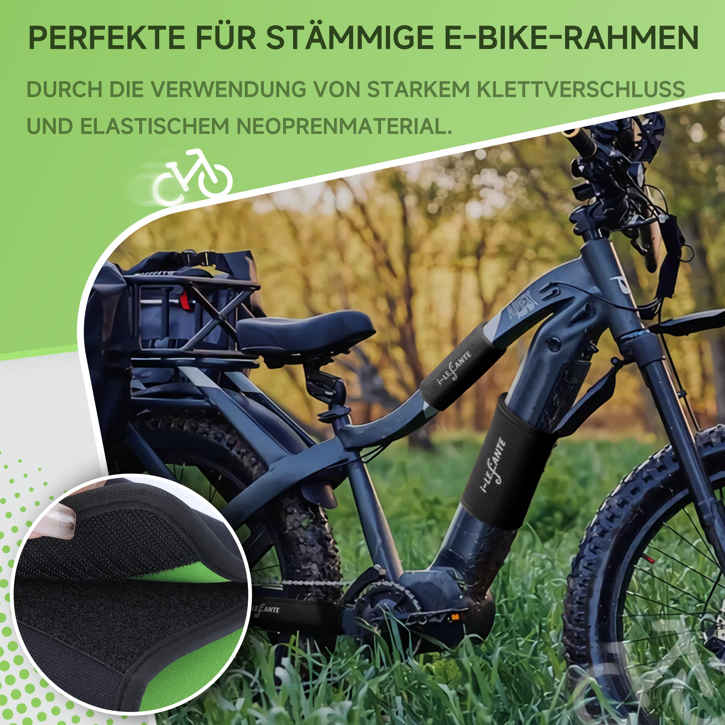 Arion Fahrrad-Rahmenschutz 3er Set – Für Thule & Alle Träger | 3mm Neopren | E-Bike & Carbon Geeignet