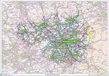 Greater manchester map uk