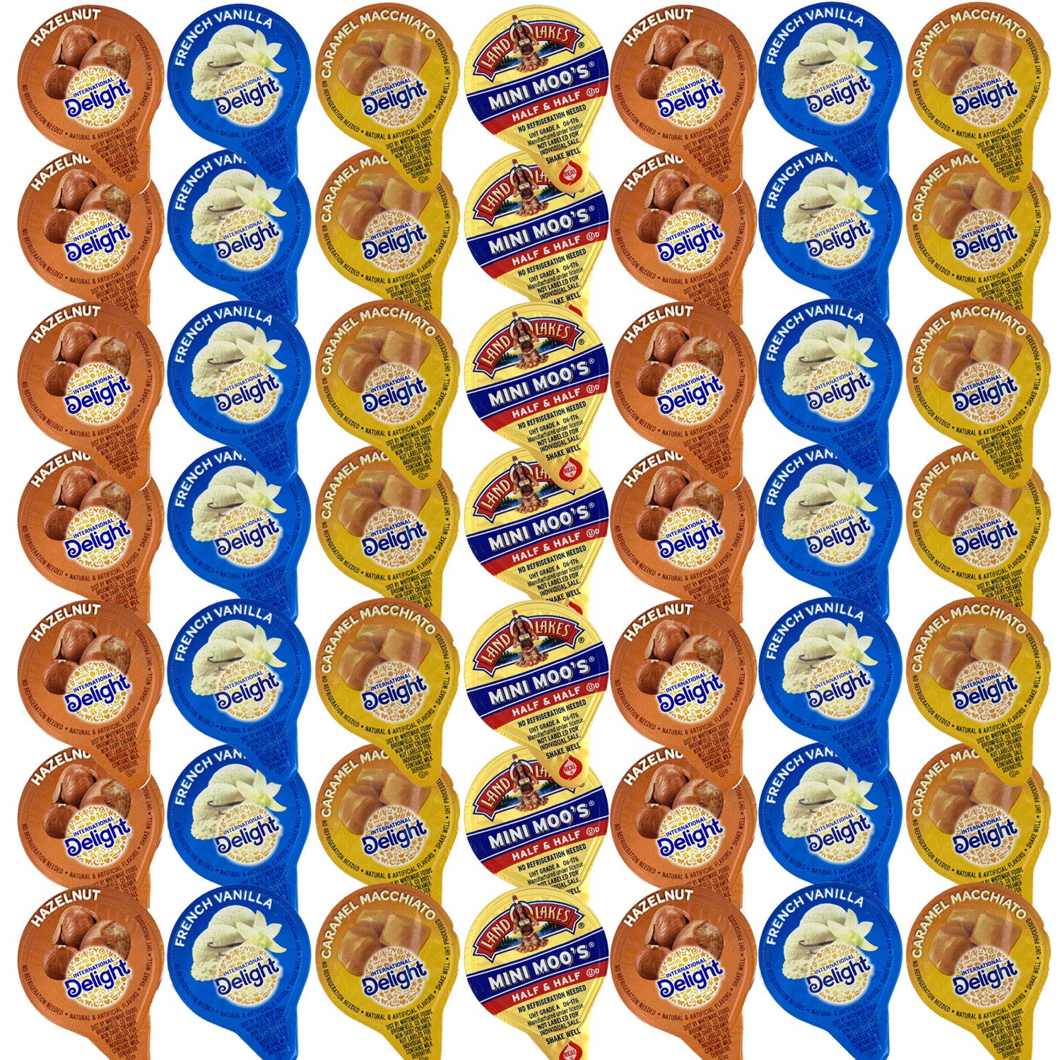 48 Count Single Serve Coffee Cream Creamer Singles Set