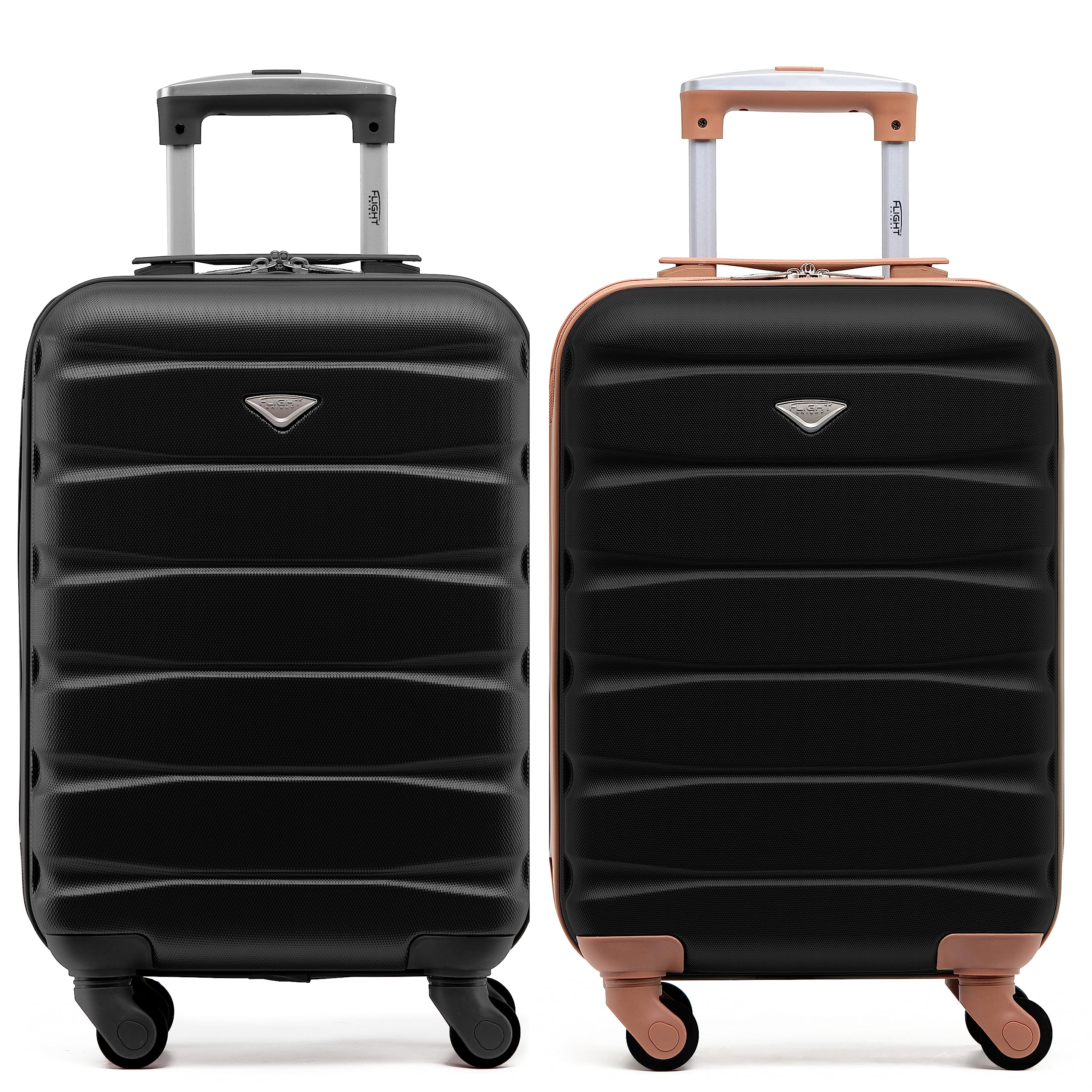 Flight Knight Suitcase Set of 2 Lightweight 4 Wheel ABS Hard Case Cabin Carry On Hand Luggage Approved for Over 100 Airlines Including easyJet, British Airways, Ryanair & Many More 55x35x20cm — view 235