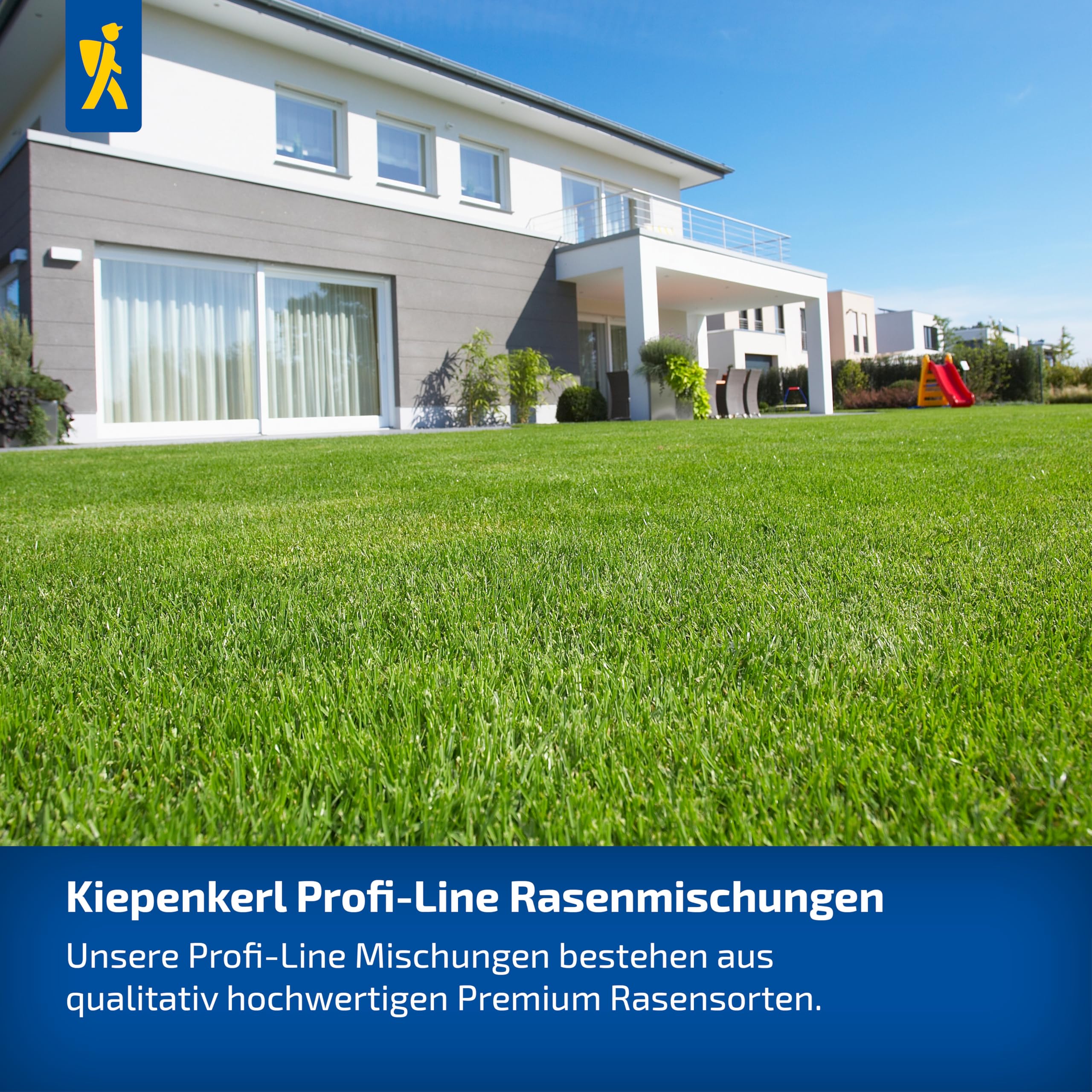 Kiepenkerl Profi-Line Premium Trockenrasen 1089026-4 kg für 140m² - für trockene Standorte - RSM zertifiziert - schnellkeimend - Rasensamen, Rasensaat