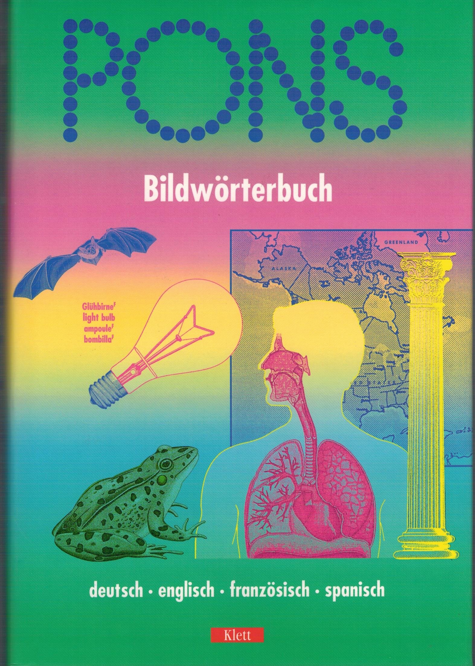 PONS Wörterbuch, Bildwörterbuch, Deutsch-Englisch-Französisch-Spanisch: Englisch-Französisch /Spanisch-Deutsch
