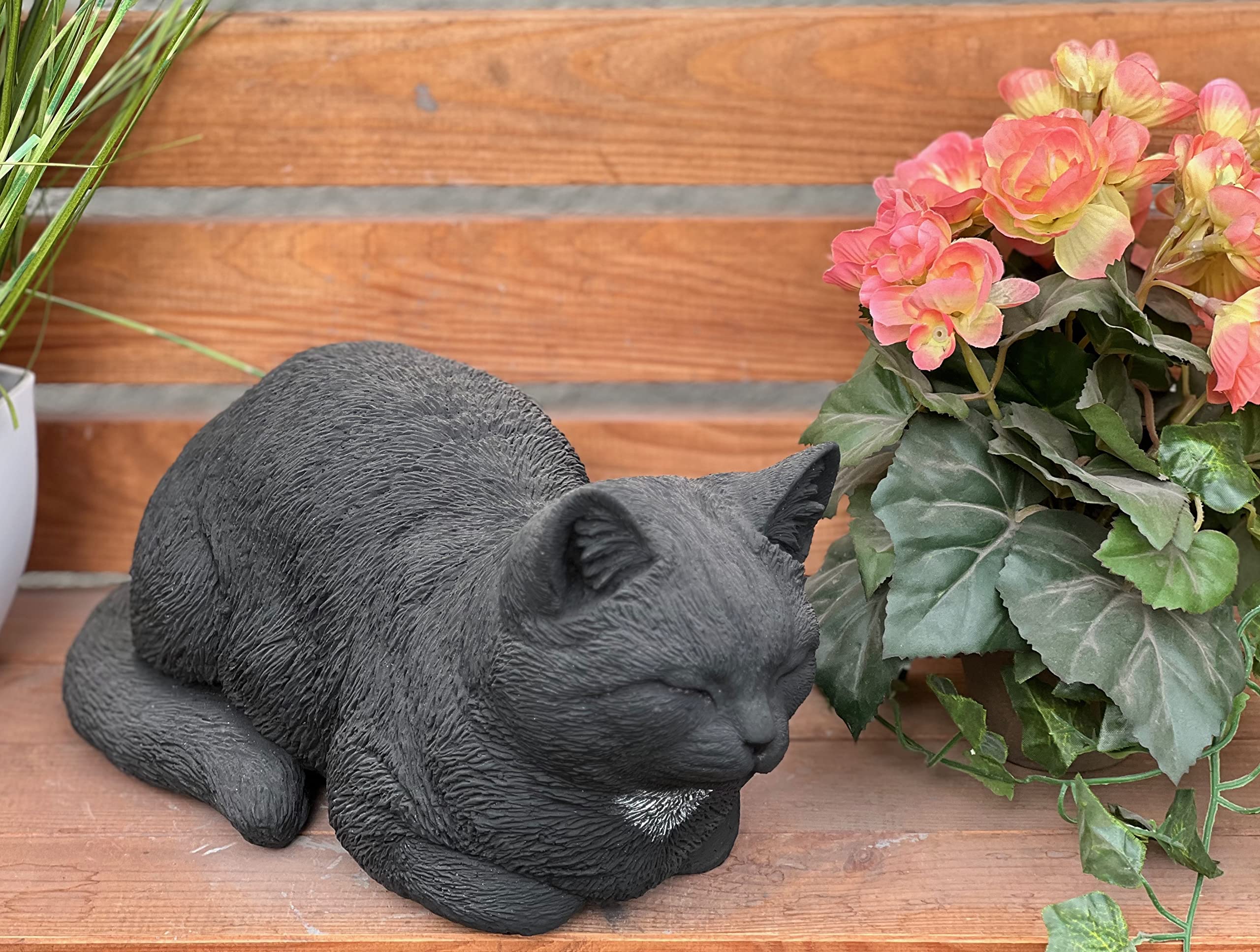 stoneandstyle Statuetta in pietra per cani, resistente al gelo e alle intemperie, in pietra massiccia
