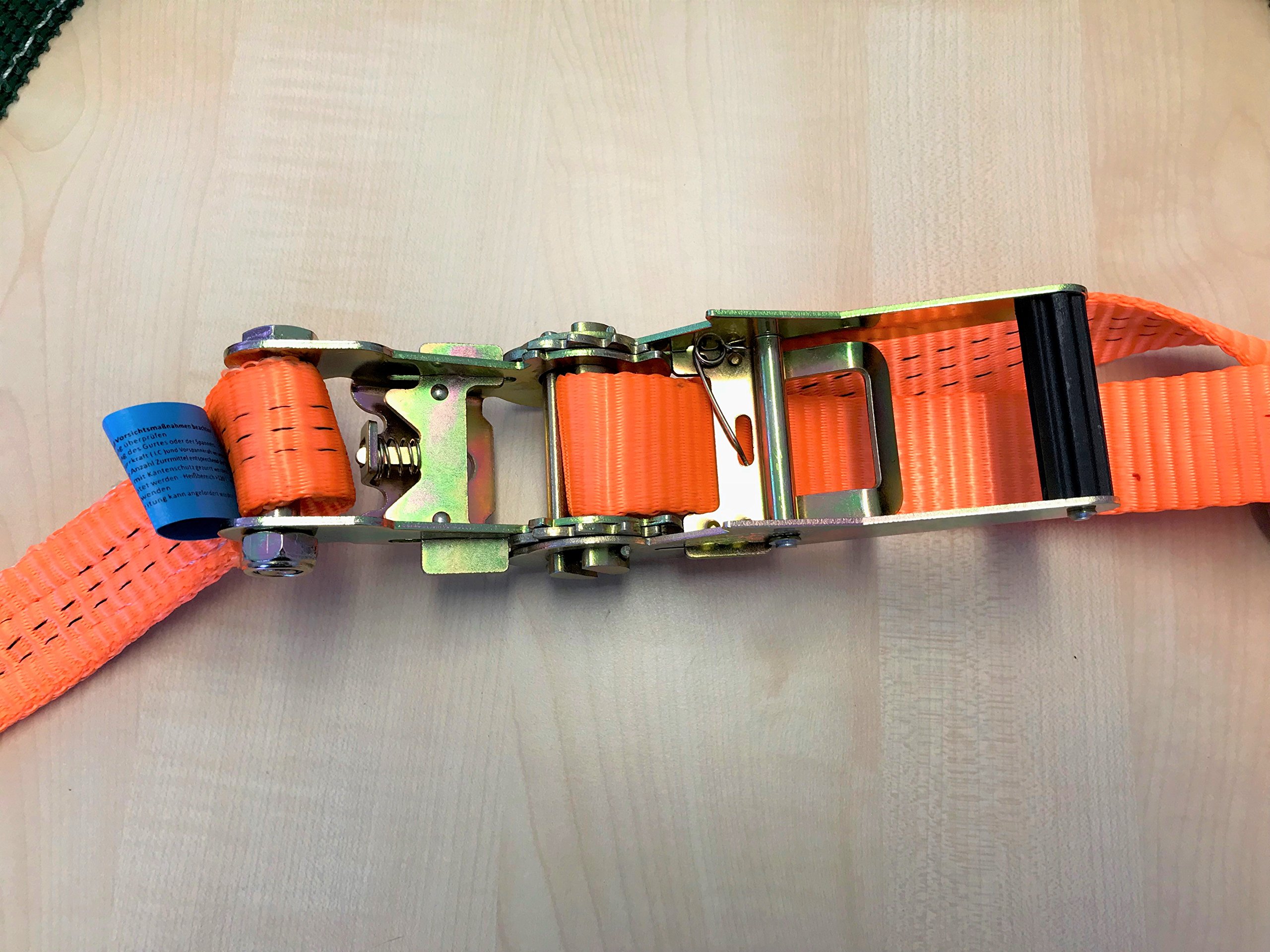 4 Stück Spanngurte Zurrgurte 35 mm für Pkw Transport zur Radsicherung 1500/3000 daN