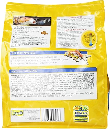 Miniatura 8 de Tetra Pond High Protein Koi Crecimiento Palillos Alimentos