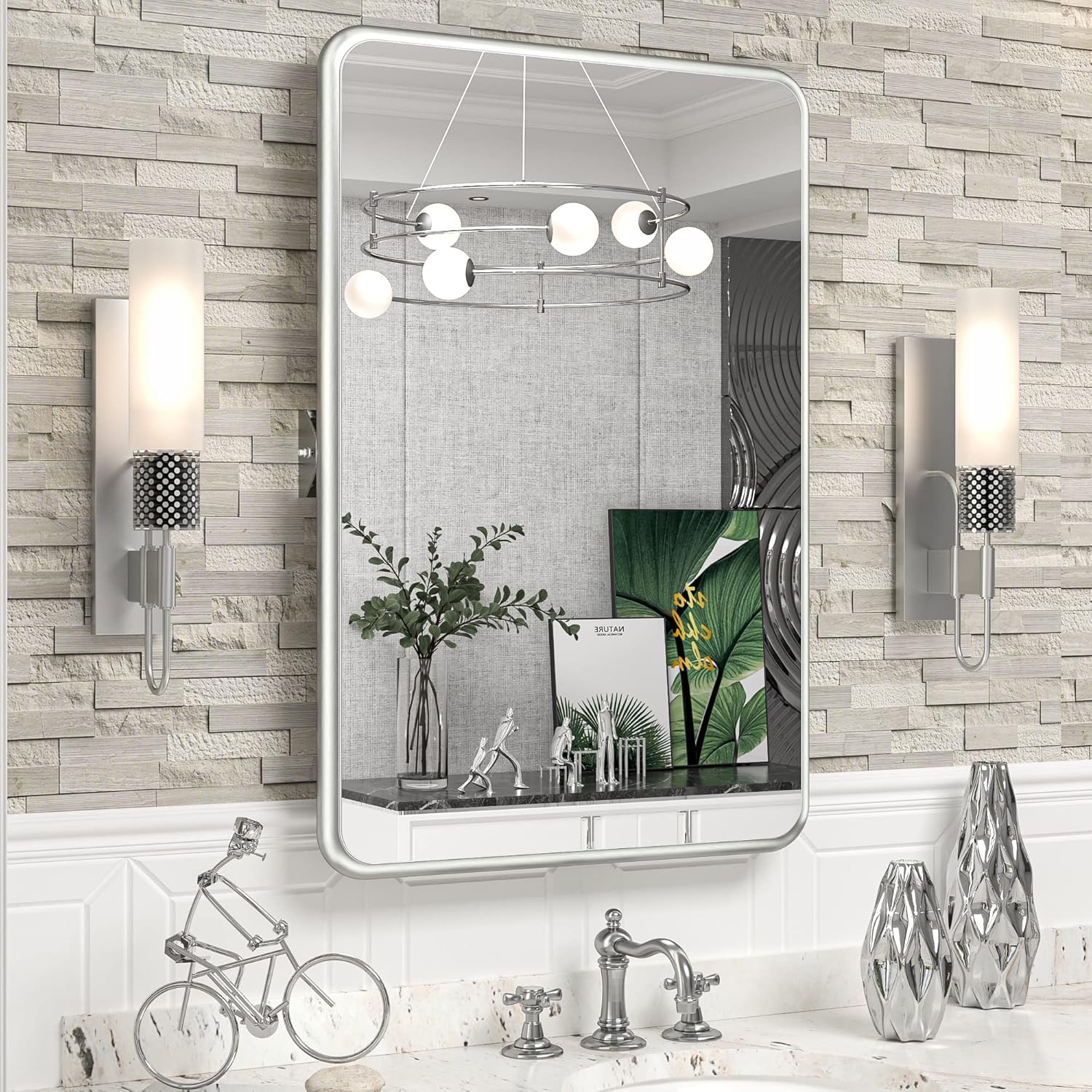 TokeShimi 20 x 30 Inch Vanity Pivot Bathroom Mirror