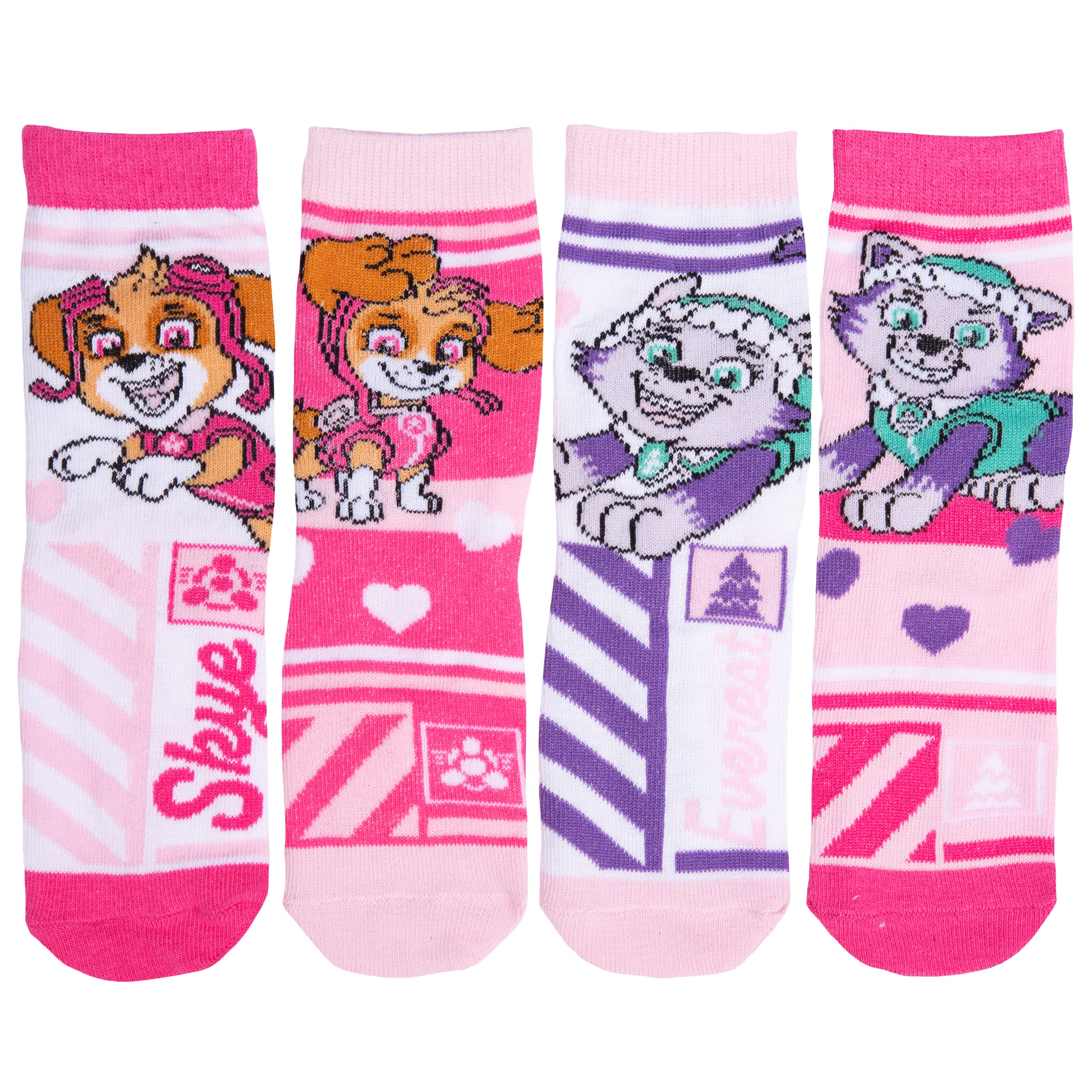 United Labels Girls Pink Paw Patrol Socks Children's Socks (Pack Of 4), 6-8.5