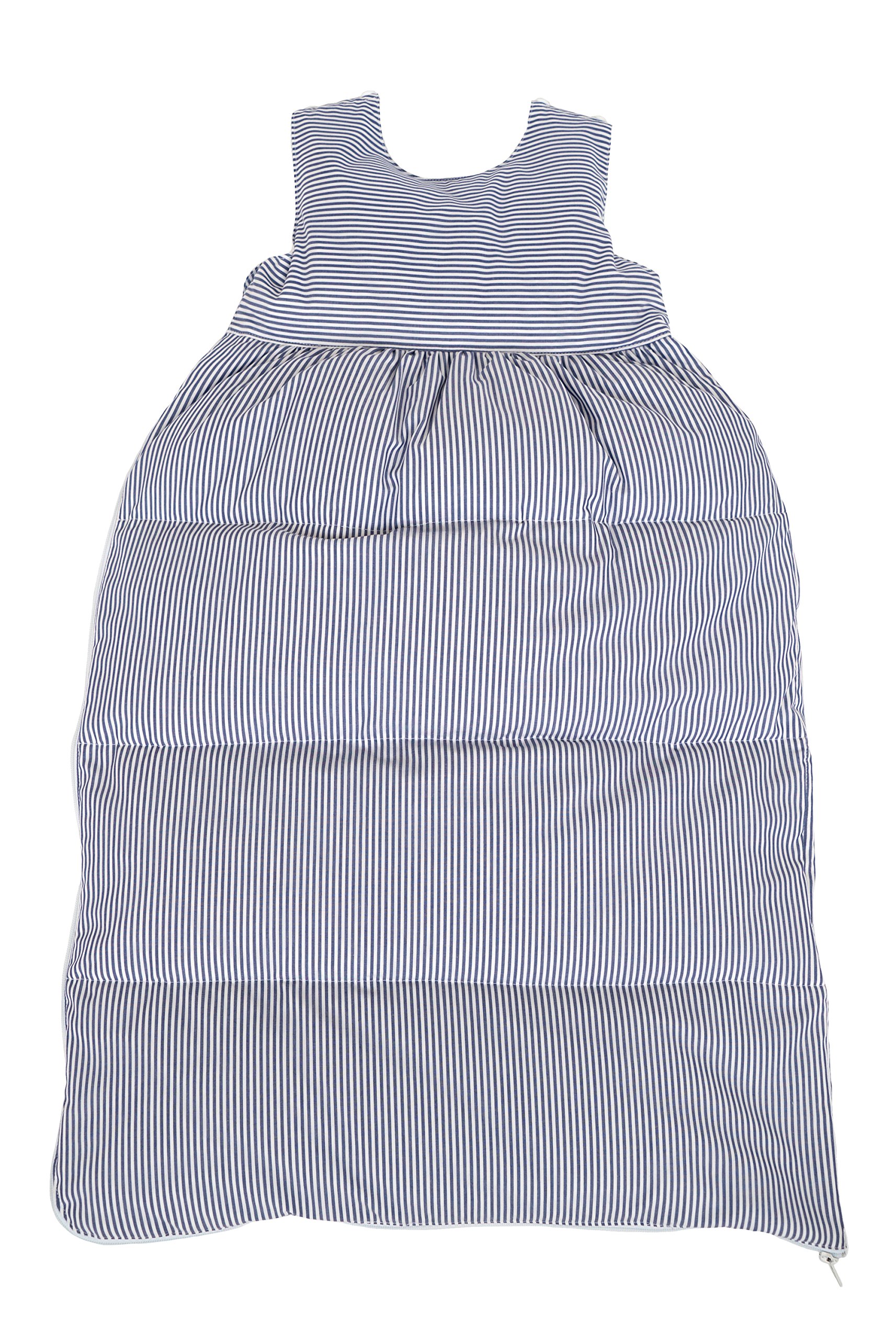 Saco de dormir para bebé, diseño de rayas, 90 cm, color azul marino