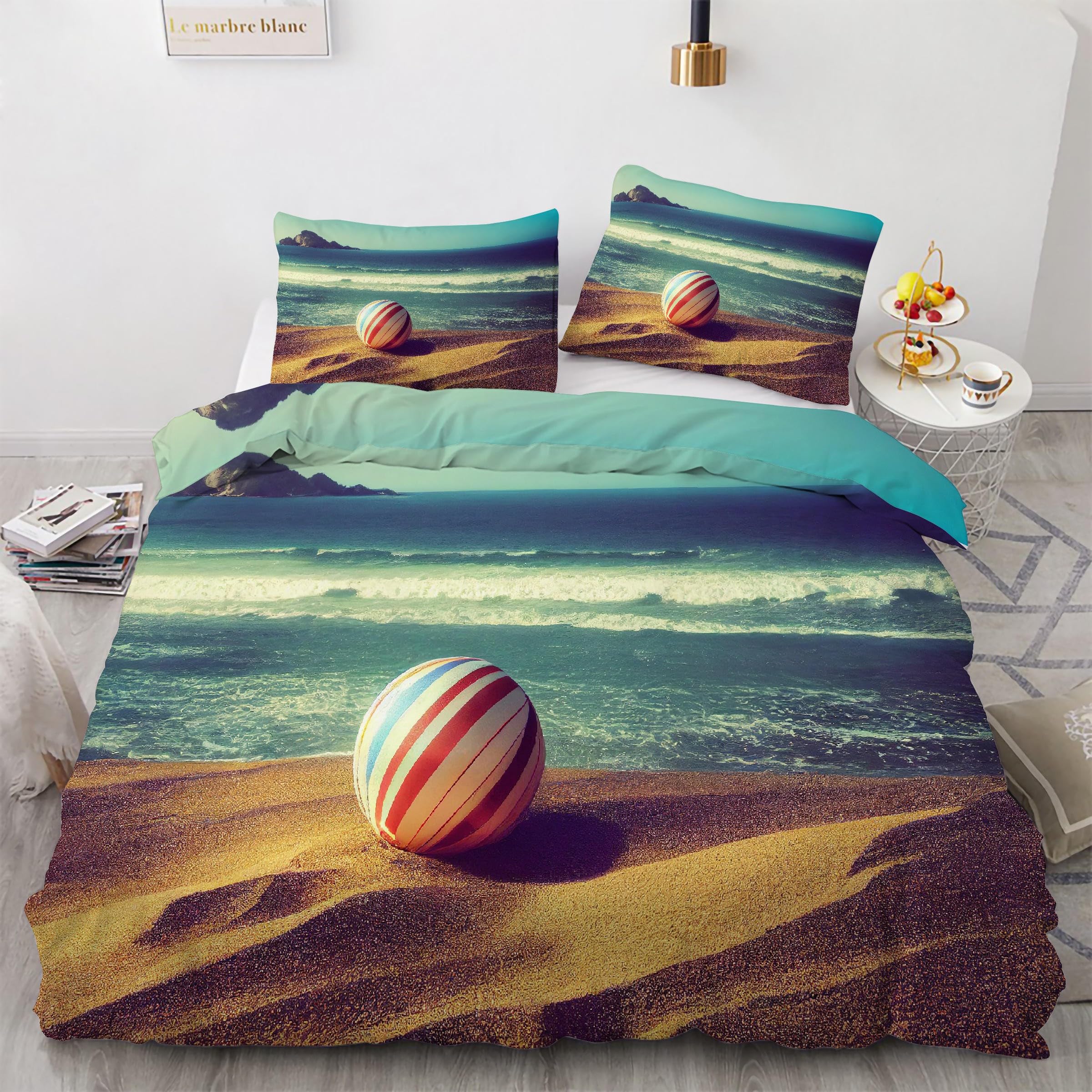 Housse de couette 220x240 avec fermeture éclair pour lit deux personnes