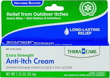 Thera Care Anti-Itch Cream | Extra Strength | Outdoor Itch Relief | 1.25 oz