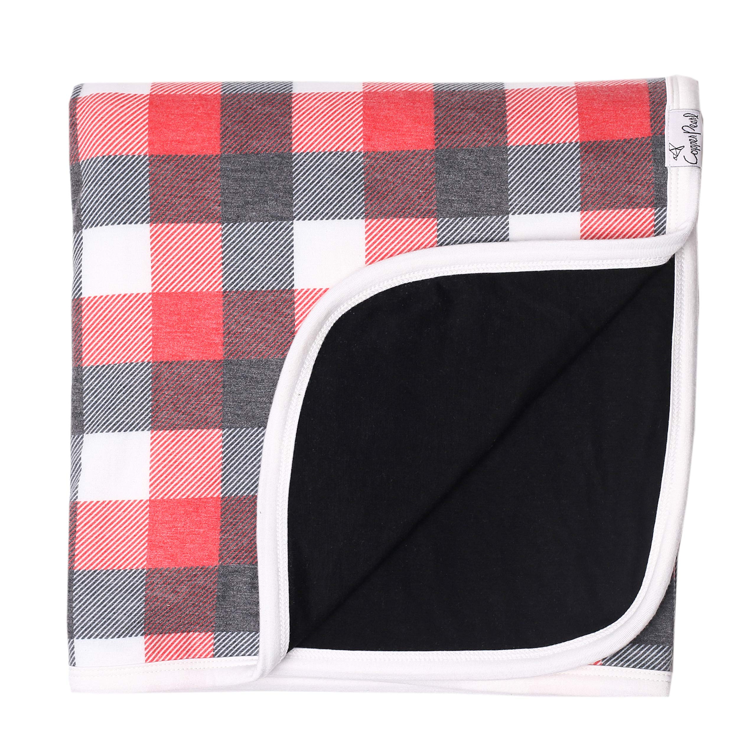 Copper PearlLarge Premium Knit Baby 3 Layer Stretchy Quilt Blanket "Jack"