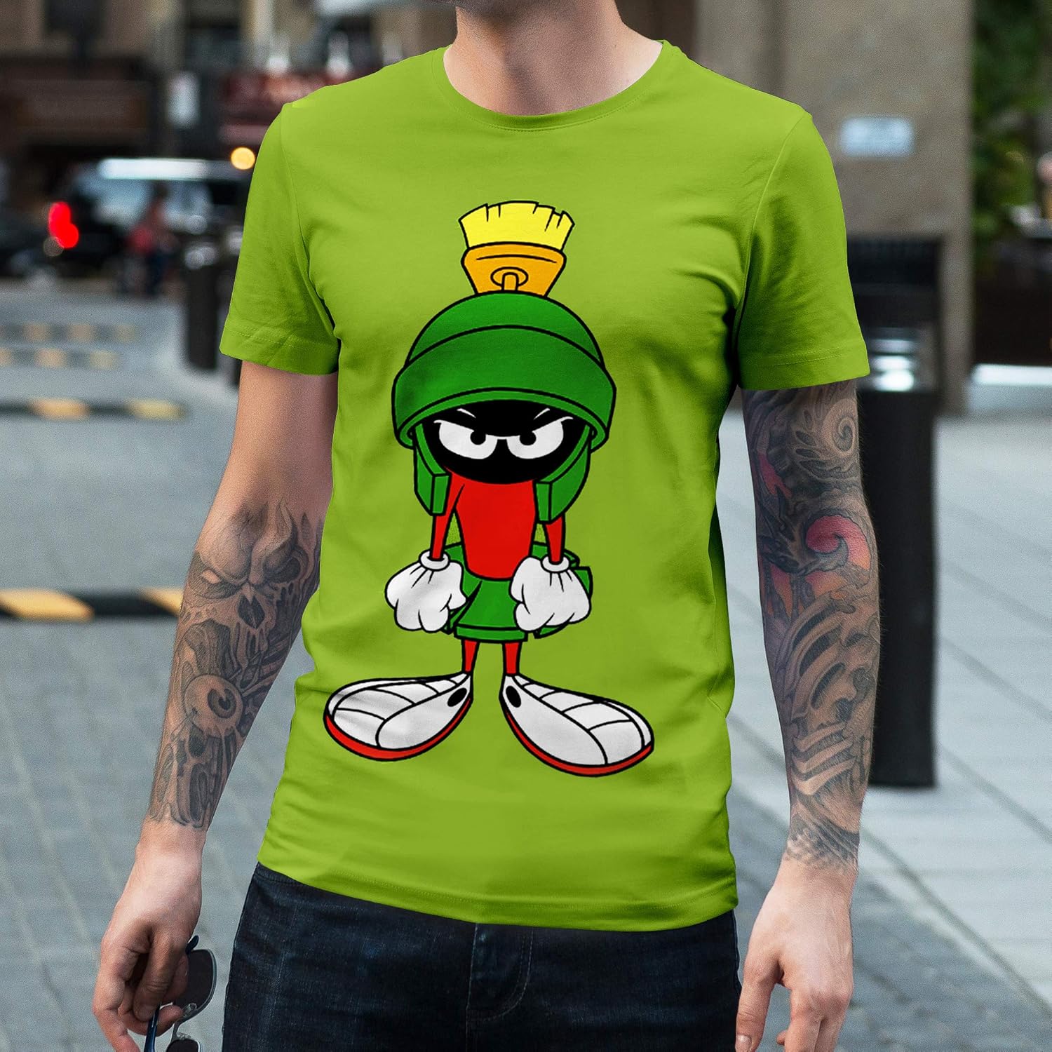 Amazon.com: Looney Tunes Marvin The Martian Angry Mad Face 90