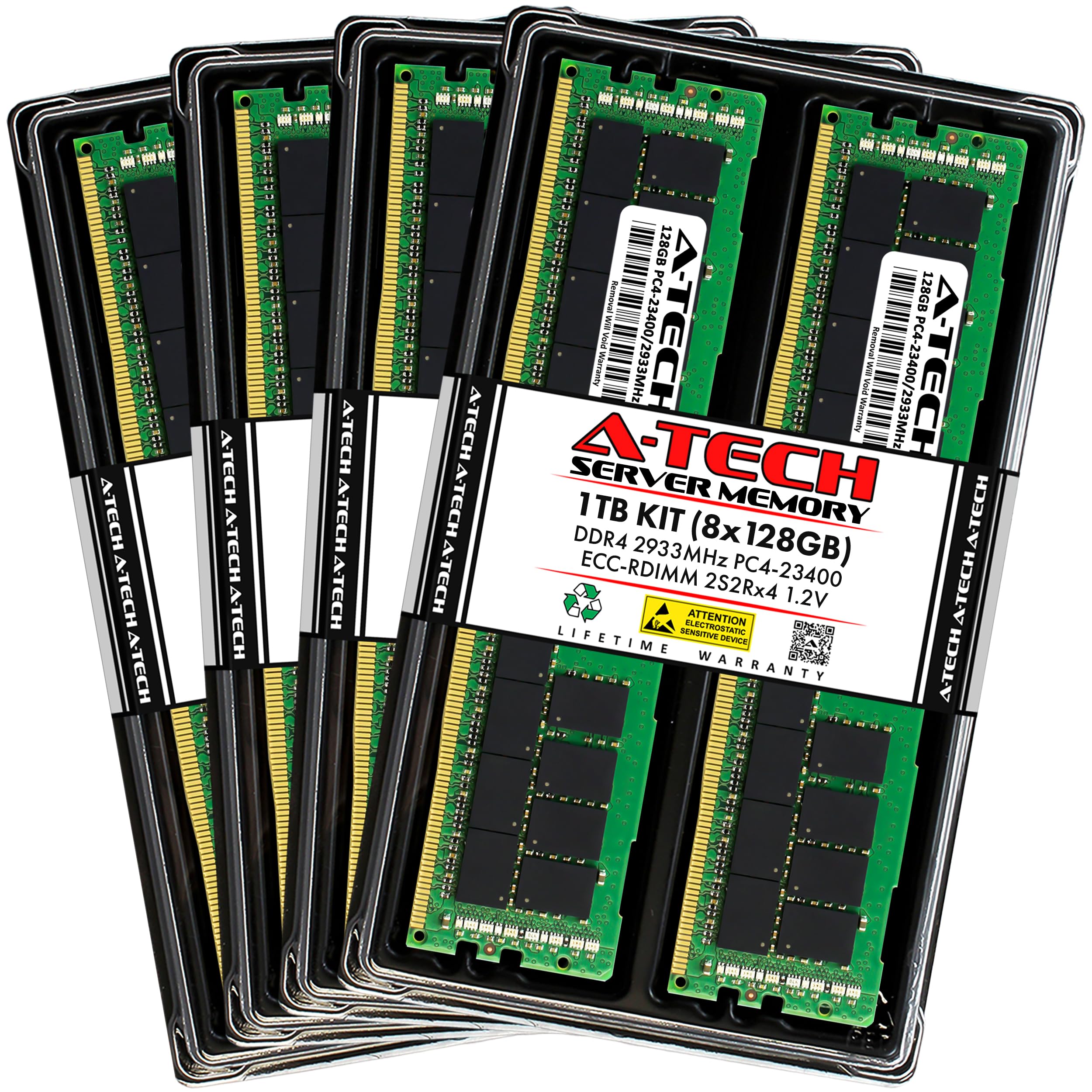 A-Tech 64GB Kit (2x32GB) DDR4 2666MHz PC4-21300 ECC RDIMM 2Rx4 Dual Rank 1.2V ECC Registered DIMM 288-Pin Server & Workstation RAM Memory Upgrade Modules (A-Tech Enterprise Series) — view 77