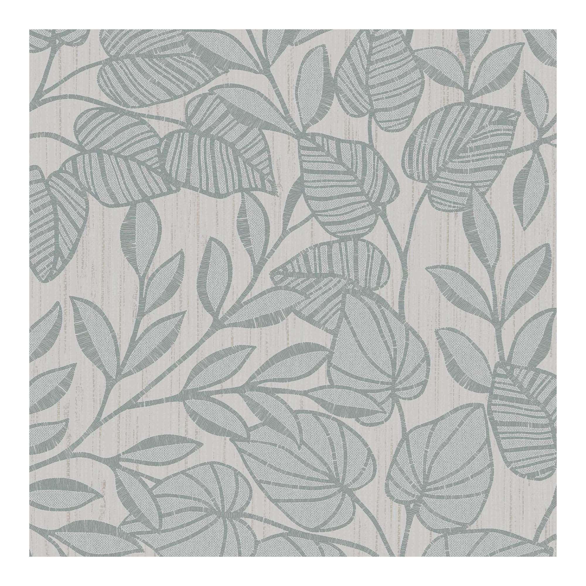 Superfresco Linden Leaf Trail Duck Egg Wallpaper | Paste the Paper | Duck Egg Leaves | Eco-Friendly
