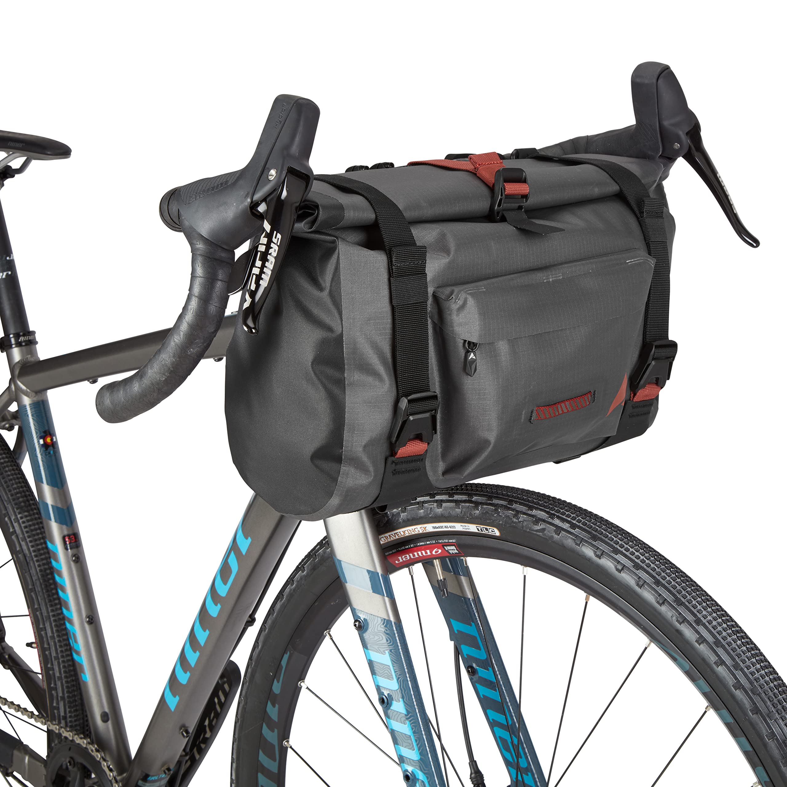 Altura Vortex Fahrrad-Lenkertasche, wasserdicht, 11 l, Grau