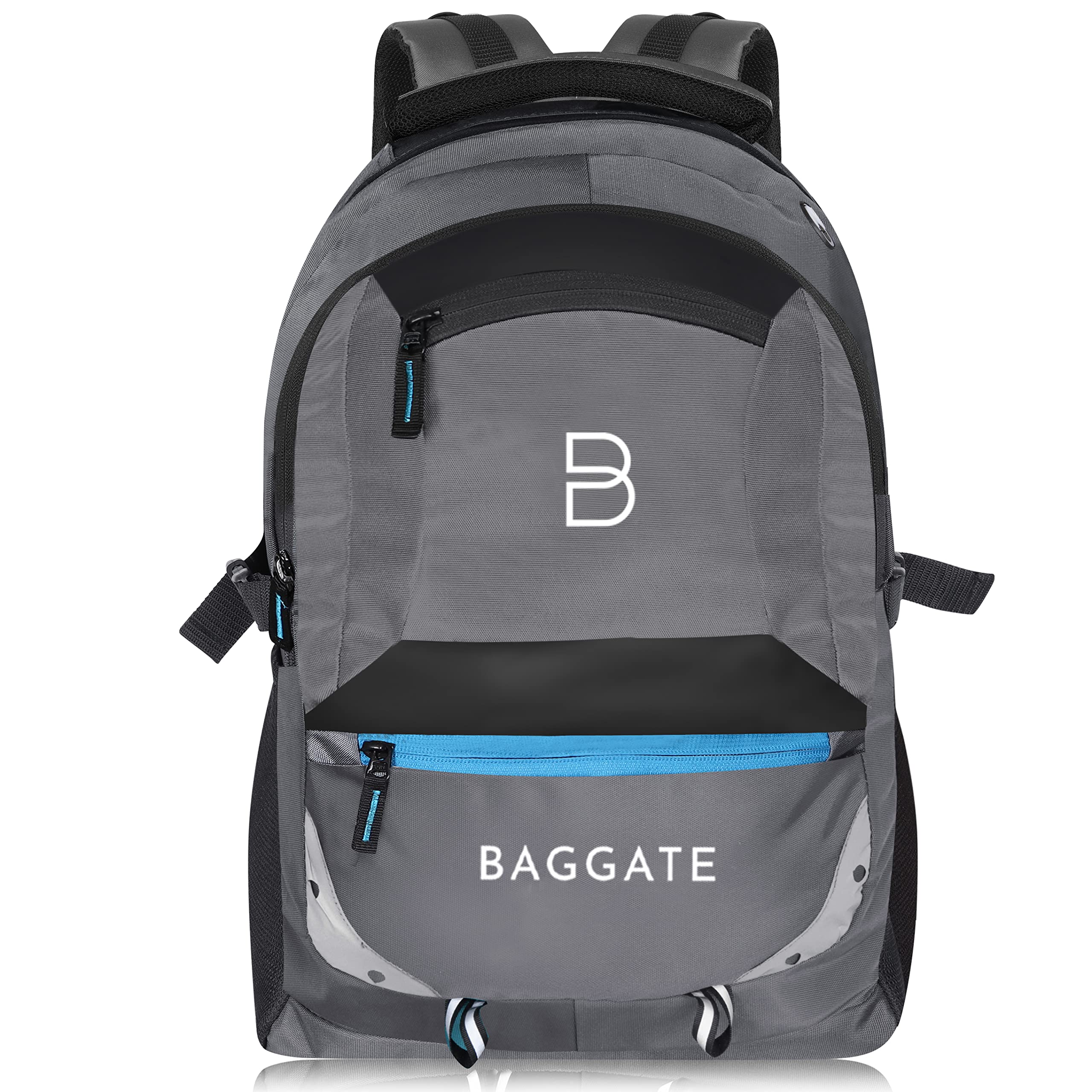 BAGGATE Polyester Laptop Backpack With Rain Cover for office, college, Travelling Sporty Expandable Bag | With Charging Port | Compatible with Laptop | 38 Litre (Black) (B0C5N6WKLS) Amazon Price History, Amazon Price Tracker