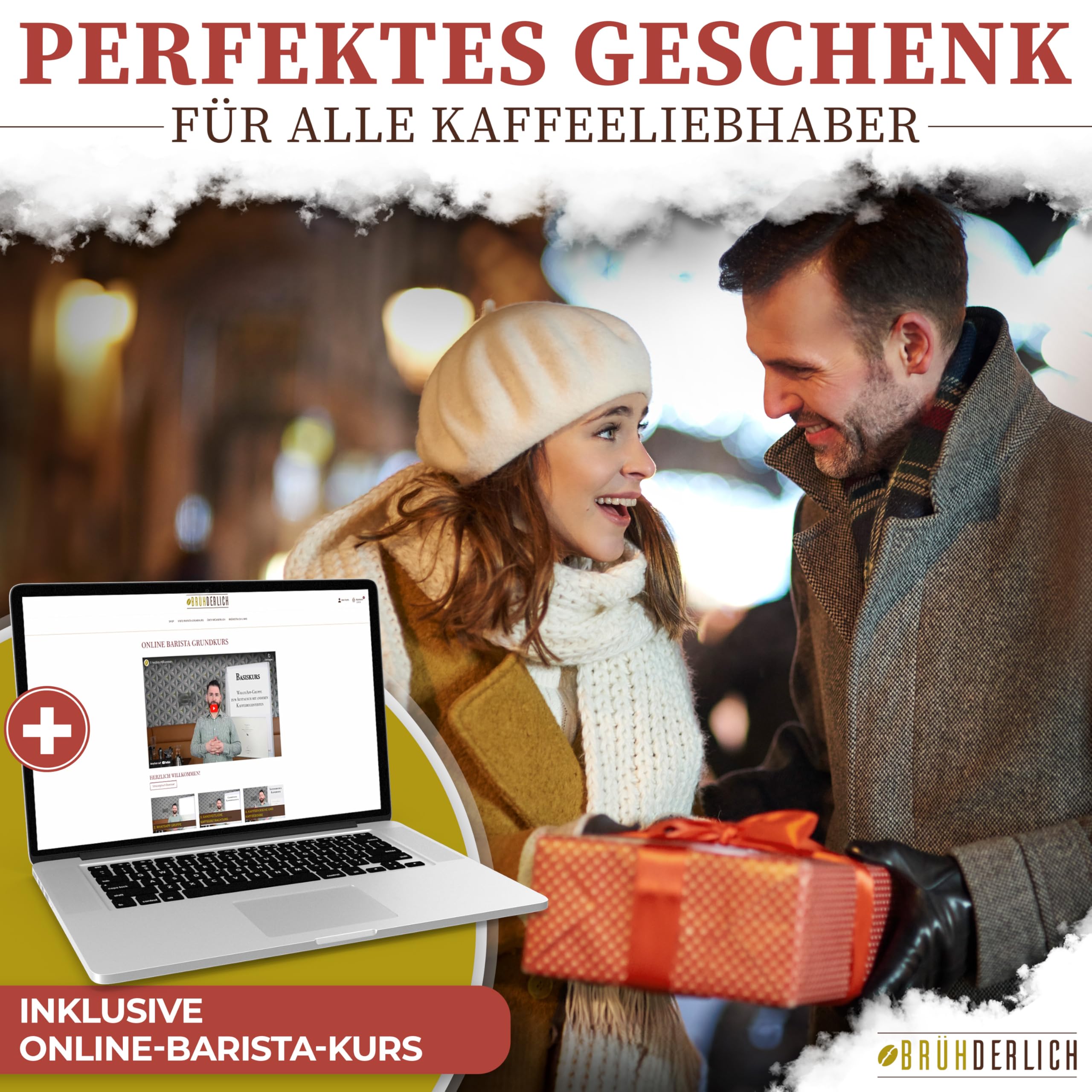 BRÜHDERLICH Kaffee Geschenkset 500g (4×125g) ganze Bohnen Premium Arabica Coffee Beans Geschenk für Kaffeeliebhaber