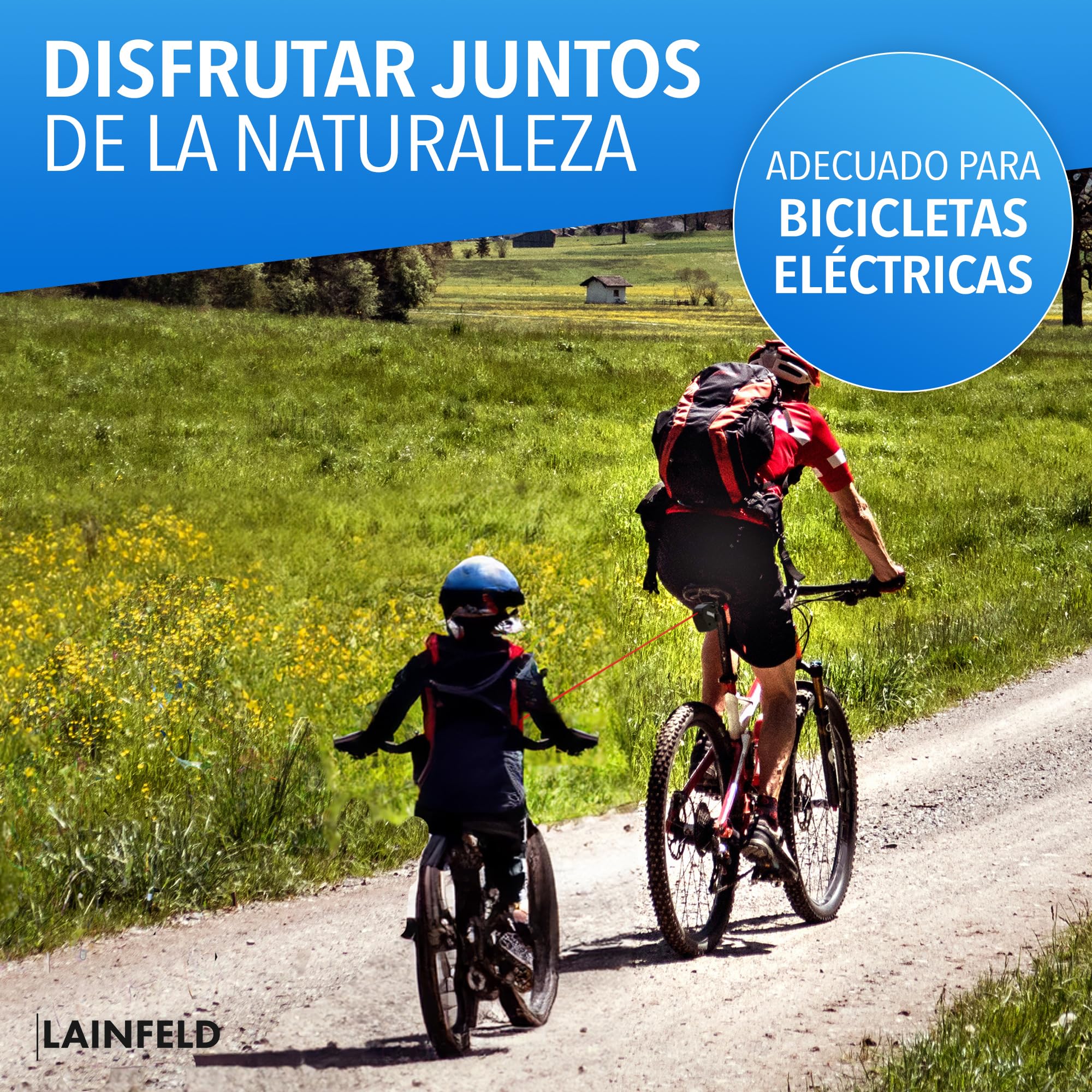 LAINFELD Cable de Remolque para Bicicleta