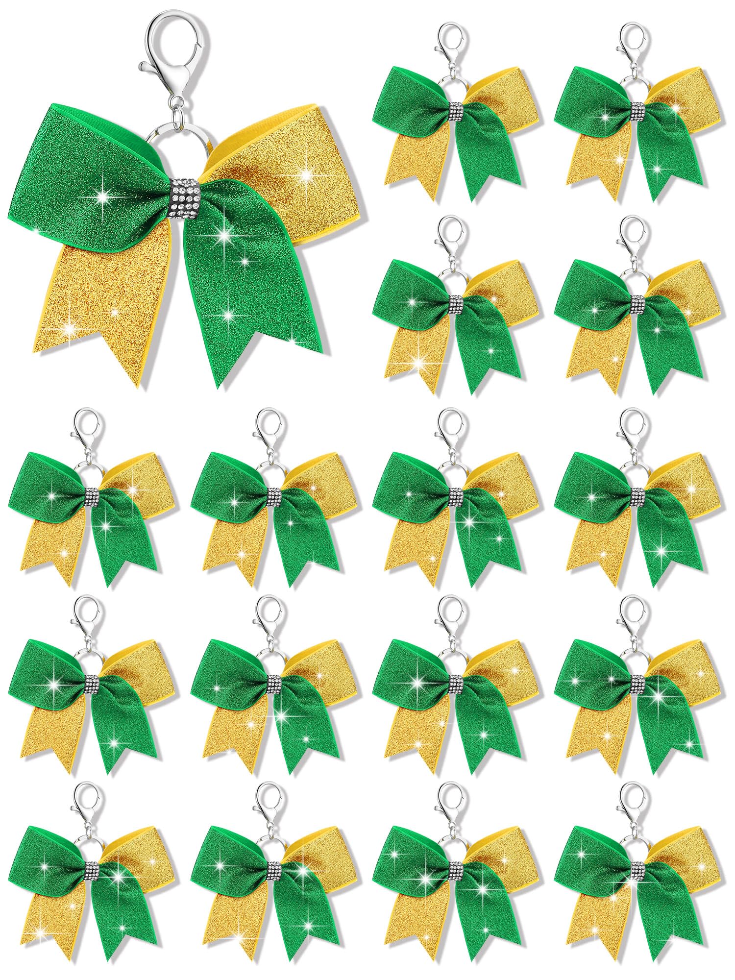 Tondiamo Cheer Bow Keychain Bulk Rhinestone