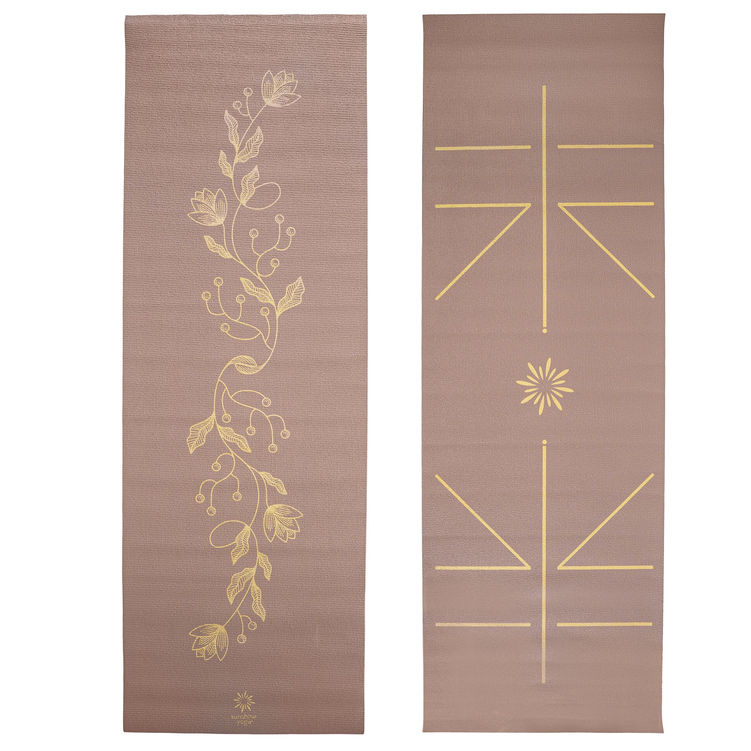 Ascend Yoga Mat - Premium 6mm Thick 72 x 24 Solid or Reversible Print Non Slip Tear Resistant