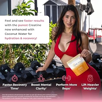One Sol Women's Creatine for Muscle & Recovery, Unflavored, 60 Servings