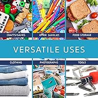 Vista 4 de GPI - Bolsas con cremallera de 7 x 10 pulgadas, bolsas de plástico transparente con cierre con cierre superior resellable para sándwiches