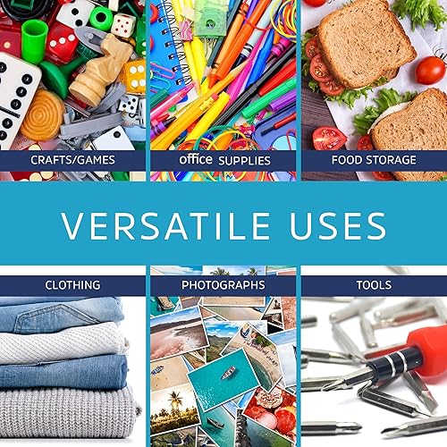 Miniatura 4 de GPI - Bolsas extra grandes con cremallera de 2.5 galones, bolsas grandes con cierre de cremallera de 13 x 18 pulgadas, bolsas de almacenamiento de