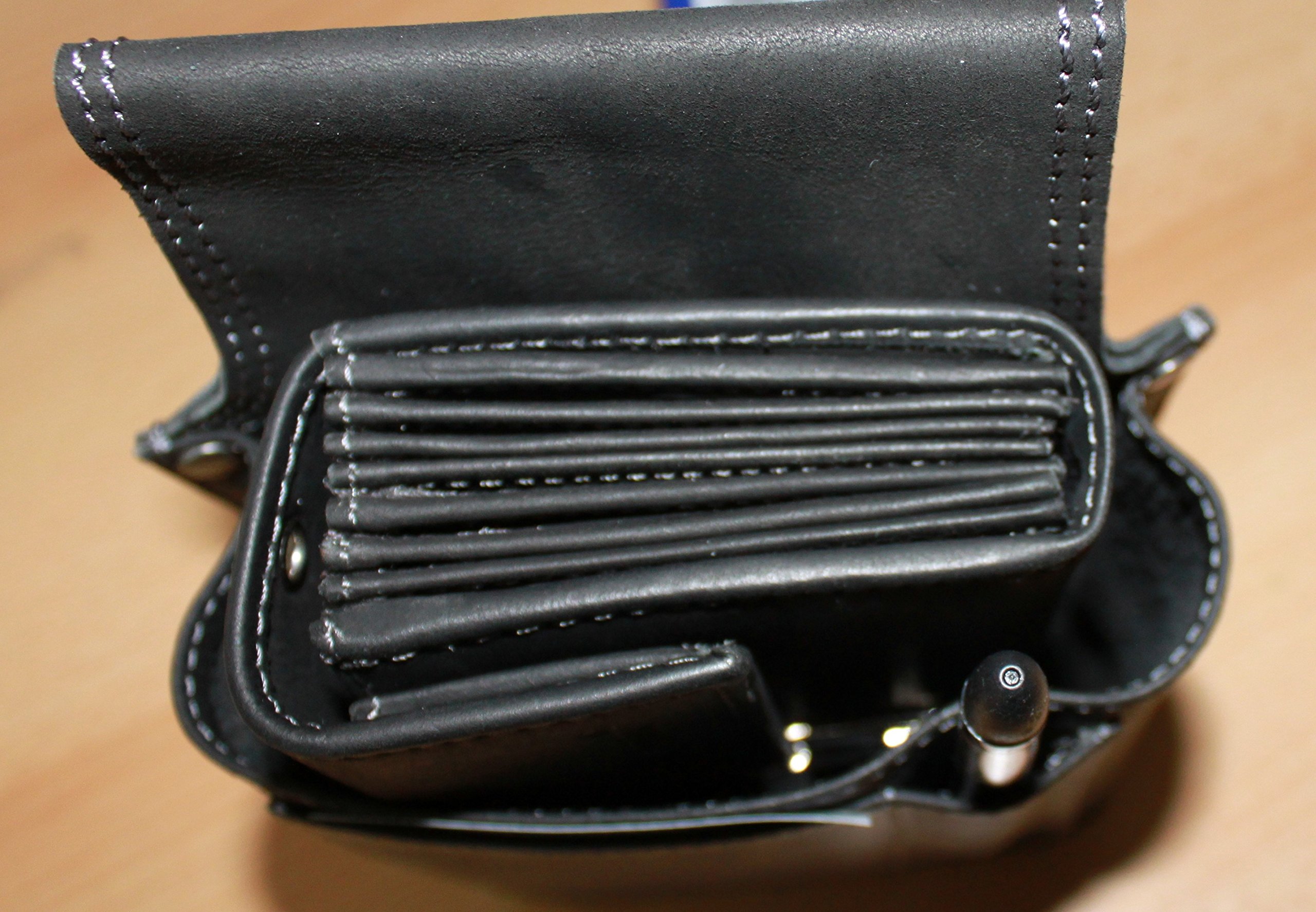 Kellnerbörse/Kellnertasche PROFI Taxi Set 2tlg. 1 G785-BL/86A-BL-20-black LUXUS Leder Greenburry