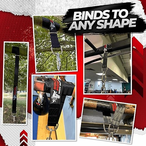 Vista 5 de Bull Doza Fight Wear Punch Bag Hanging Strap – Silent, Strong, Non-Slip – Available in 3 Sizes