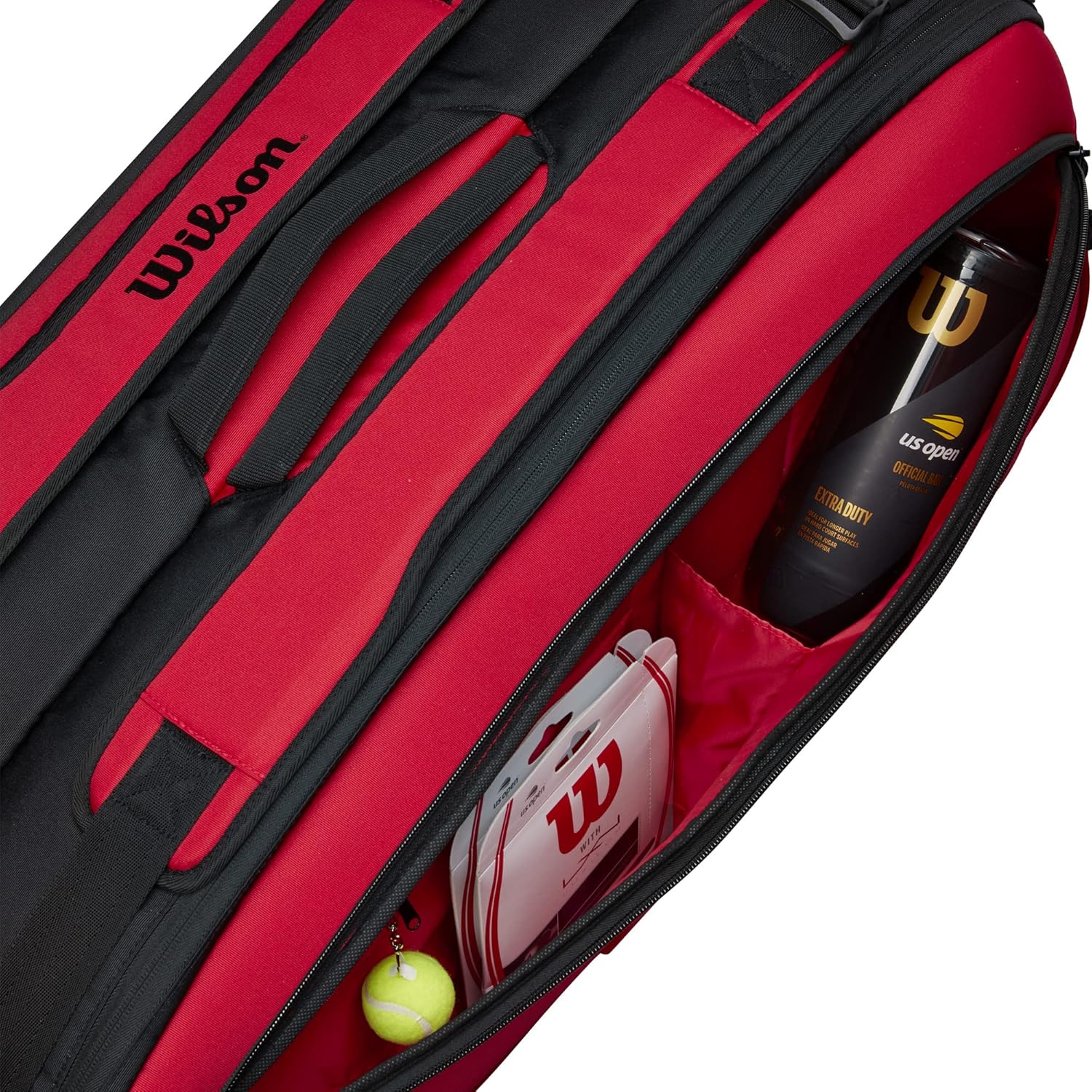 Wilson(ウイルソン) テニス バドミントン ラケットバッグ SUPER TOUR(スーパーツアー) シリーズ 2本~15本収納可能(中厚ラケットを基準)