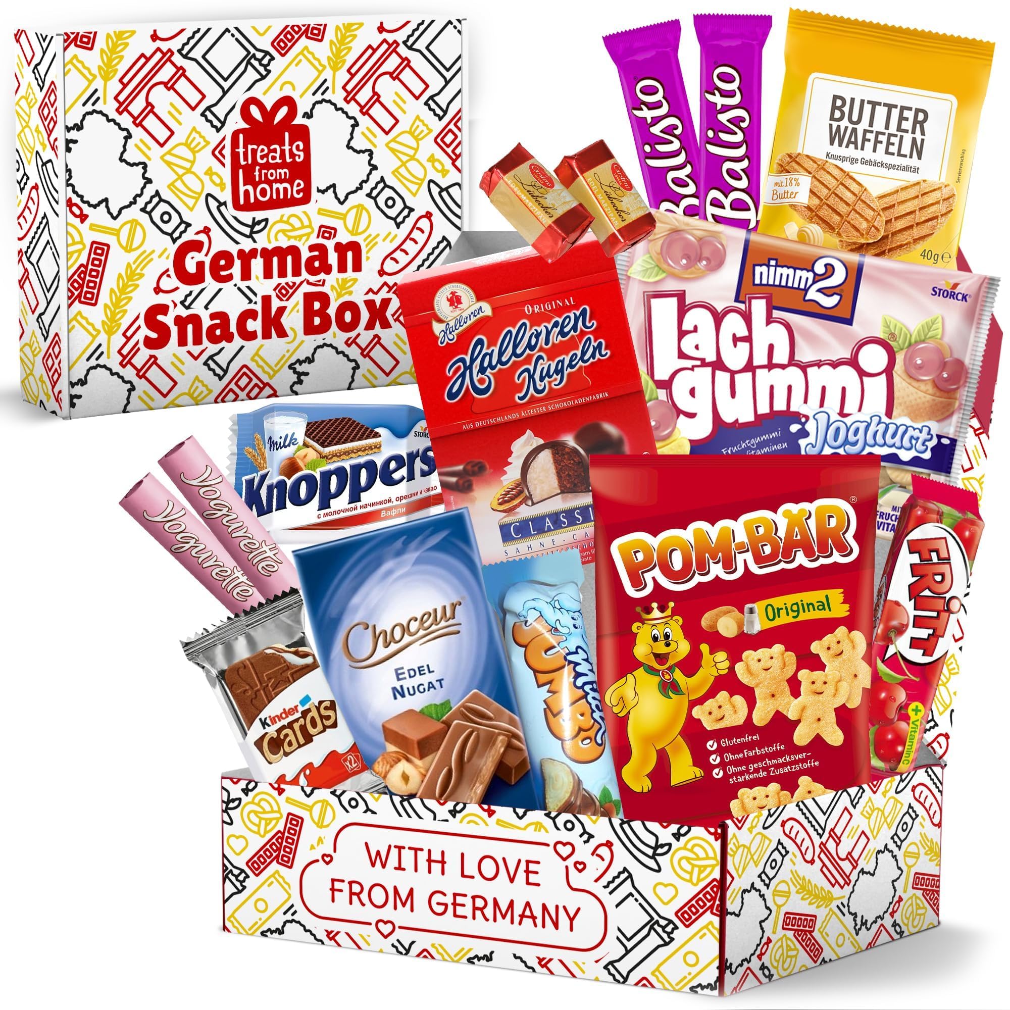 German Snack Box – Authentic German Chocolate & Snacks from Germany - International Snack Box with German Candy & European Treats – Great Gift for Food Lovers