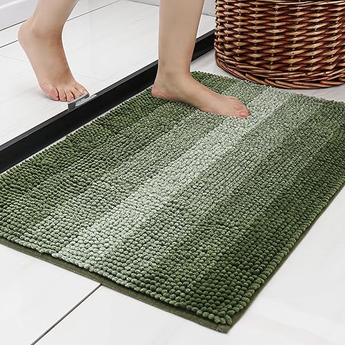 COSY HOMEER Tapete de baño alfombrillas hechas 100 % de poliéster, muy suaves, antideslizantes absorbe el agua especiales para lavar a máquina