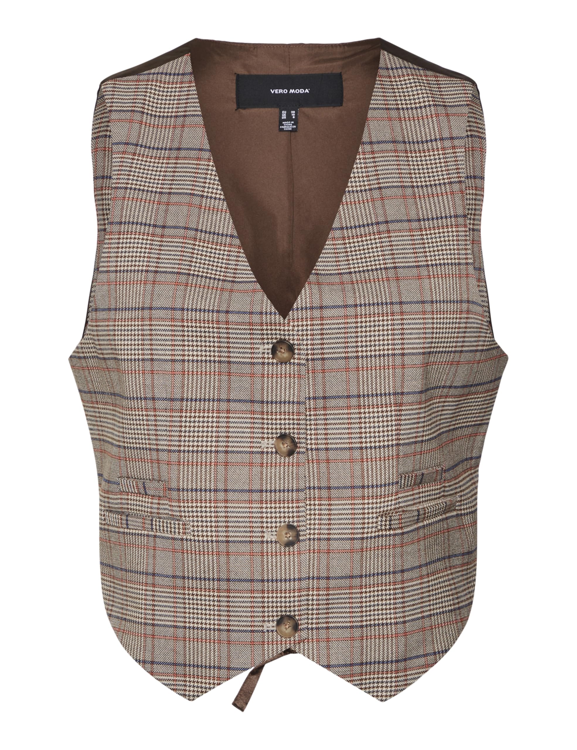 Chaleco de traje de mujer VERO MODA Vmellie Sl Check 5