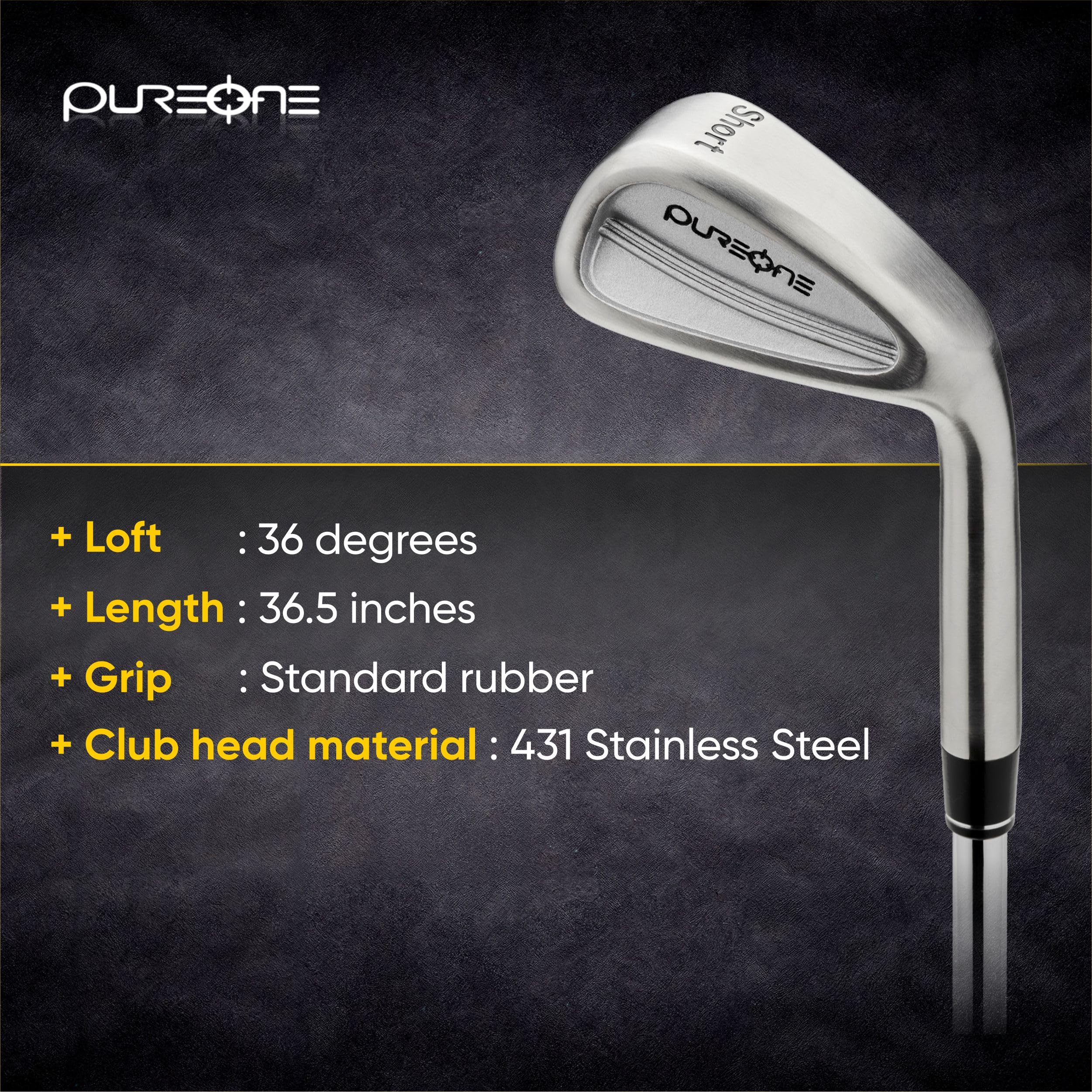 Golf Swing Training Aid Club – Club più piccolo per un migliore colpo di palla e feedback istantaneo | Swing Trainer per migliorare precisione e coerenza | True Temper Shaft & ICON Grip