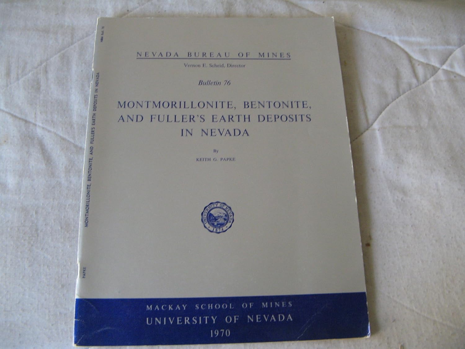 Montmorillonite, bentonite, and Fuller's earth deposits in Nevada